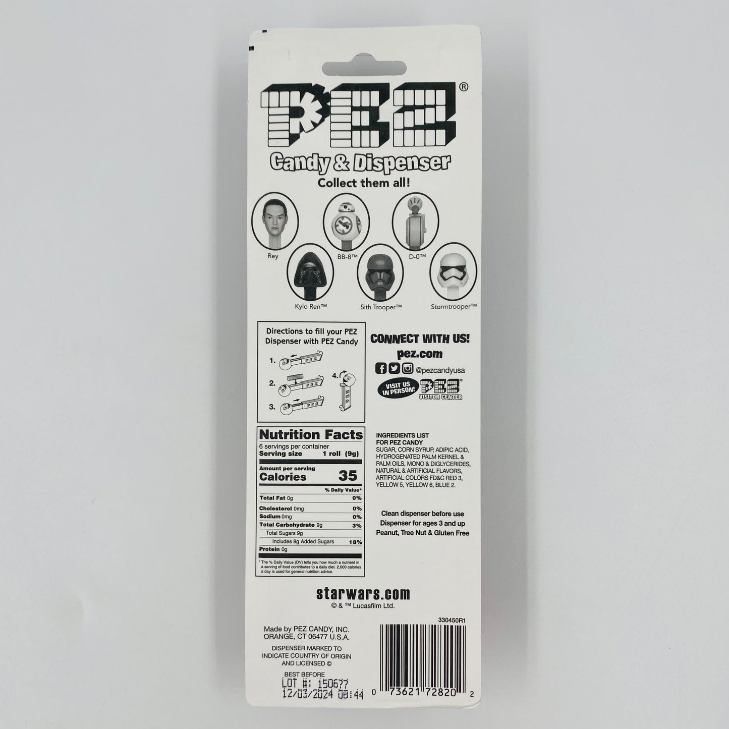 Star Wars Sith Trooper PEZ dispenser (2019) carded 7.5 China