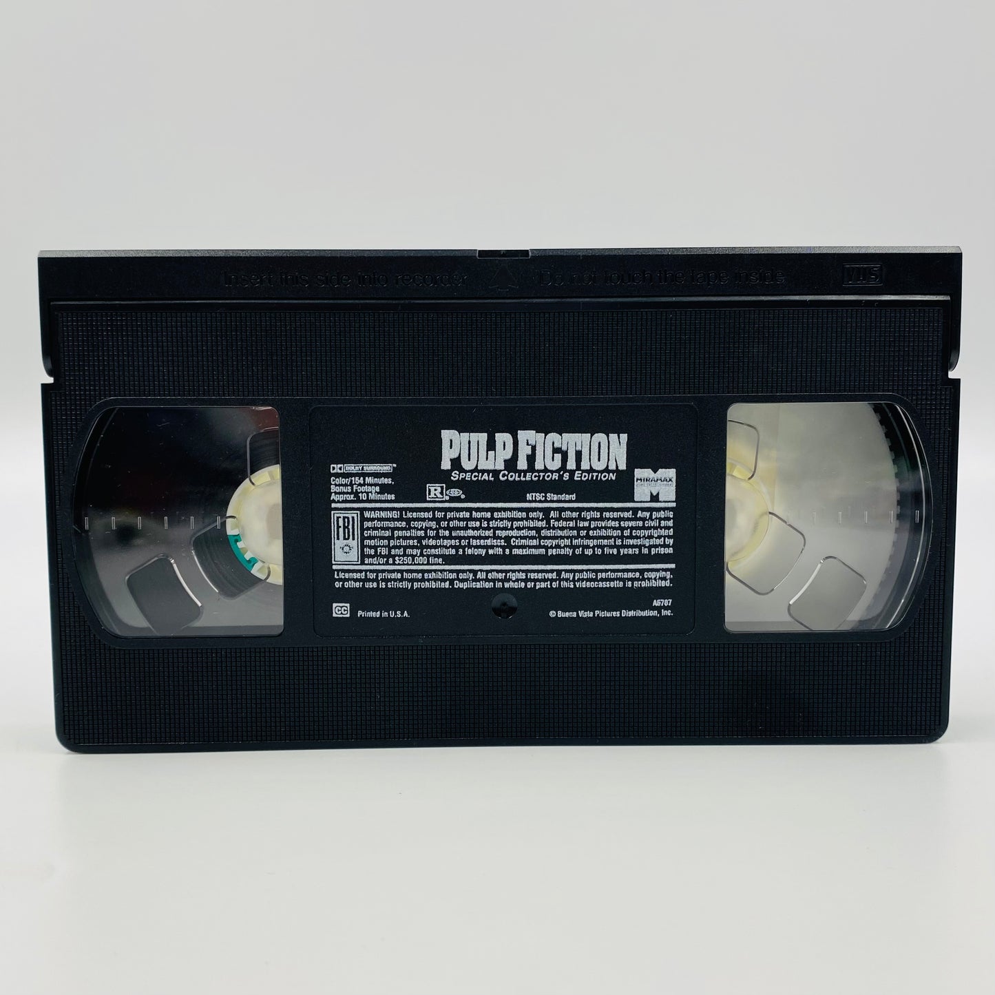 Pulp Fiction Special Collector’s Edition VHS tape (1996) Miramax Home Entertainment
