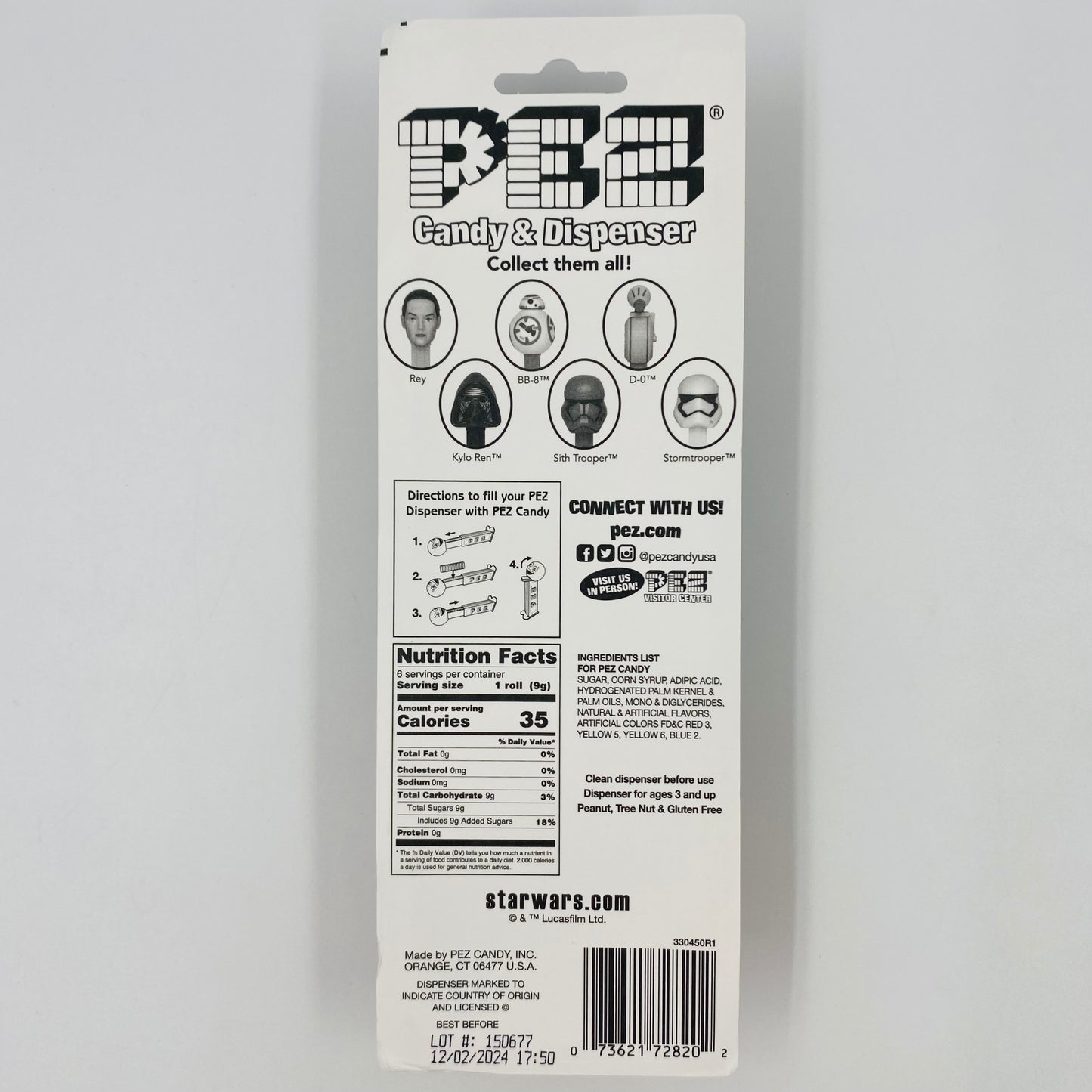 Star Wars D-O PEZ dispenser (2019) carded 7.5 China