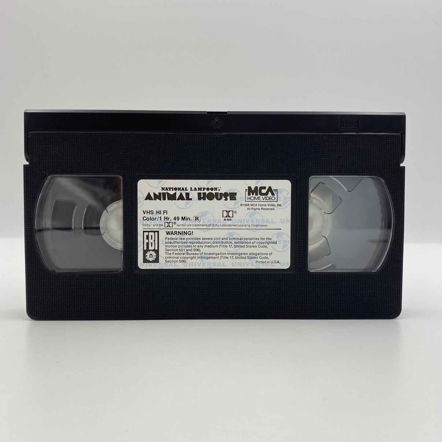 Animal House VHS tape (1990) MCA Universal Home Video