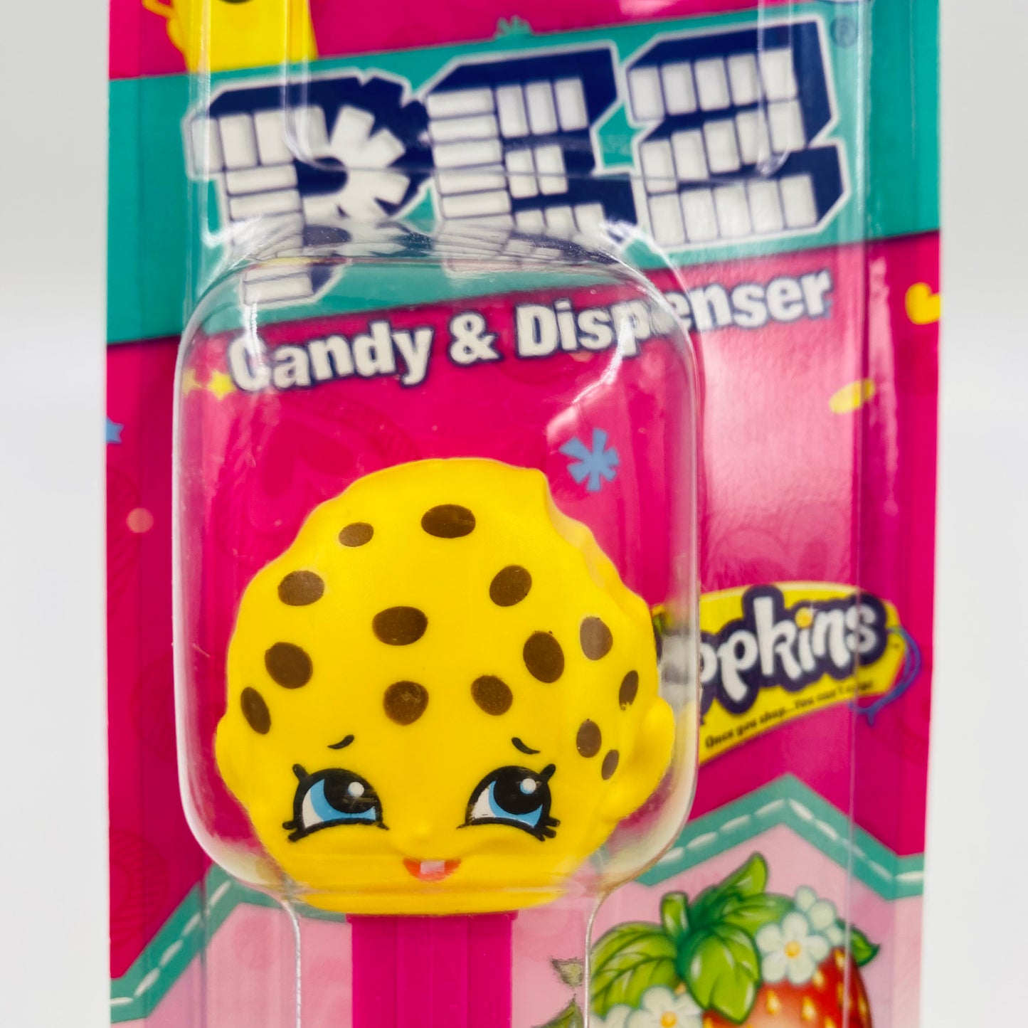 Shopkins Kooky Cookie PEZ dispenser (2018) carded 7.5 Hungary