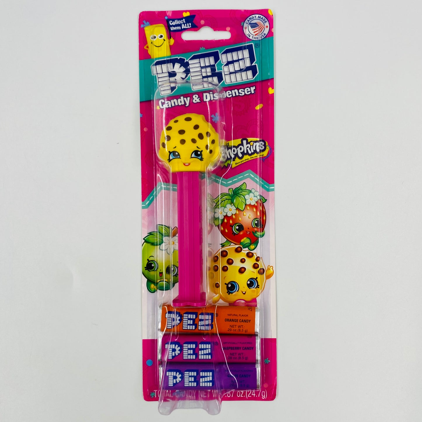 Shopkins Kooky Cookie PEZ dispenser (2018) carded 7.5 Hungary