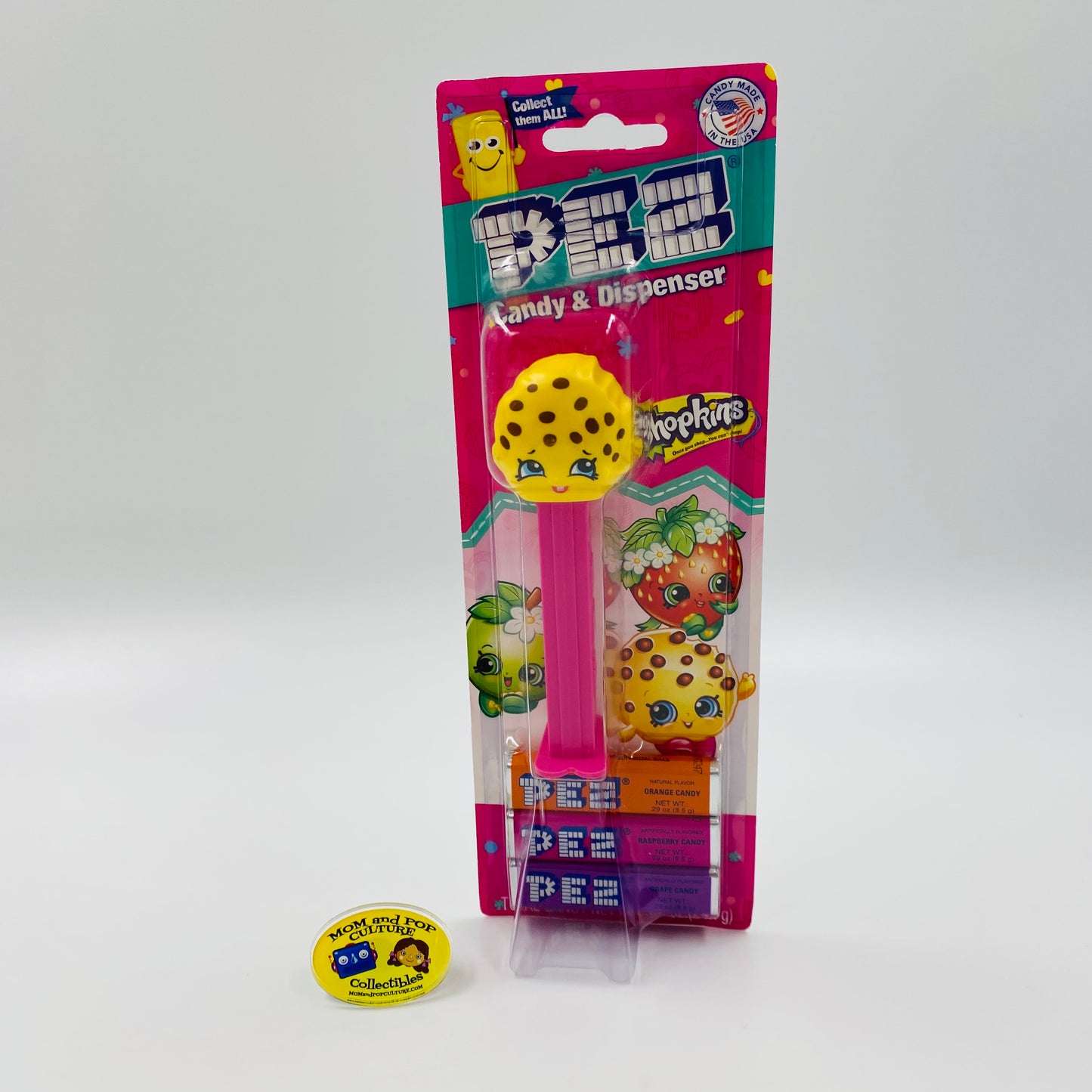 Shopkins Kooky Cookie PEZ dispenser (2018) carded 7.5 Hungary