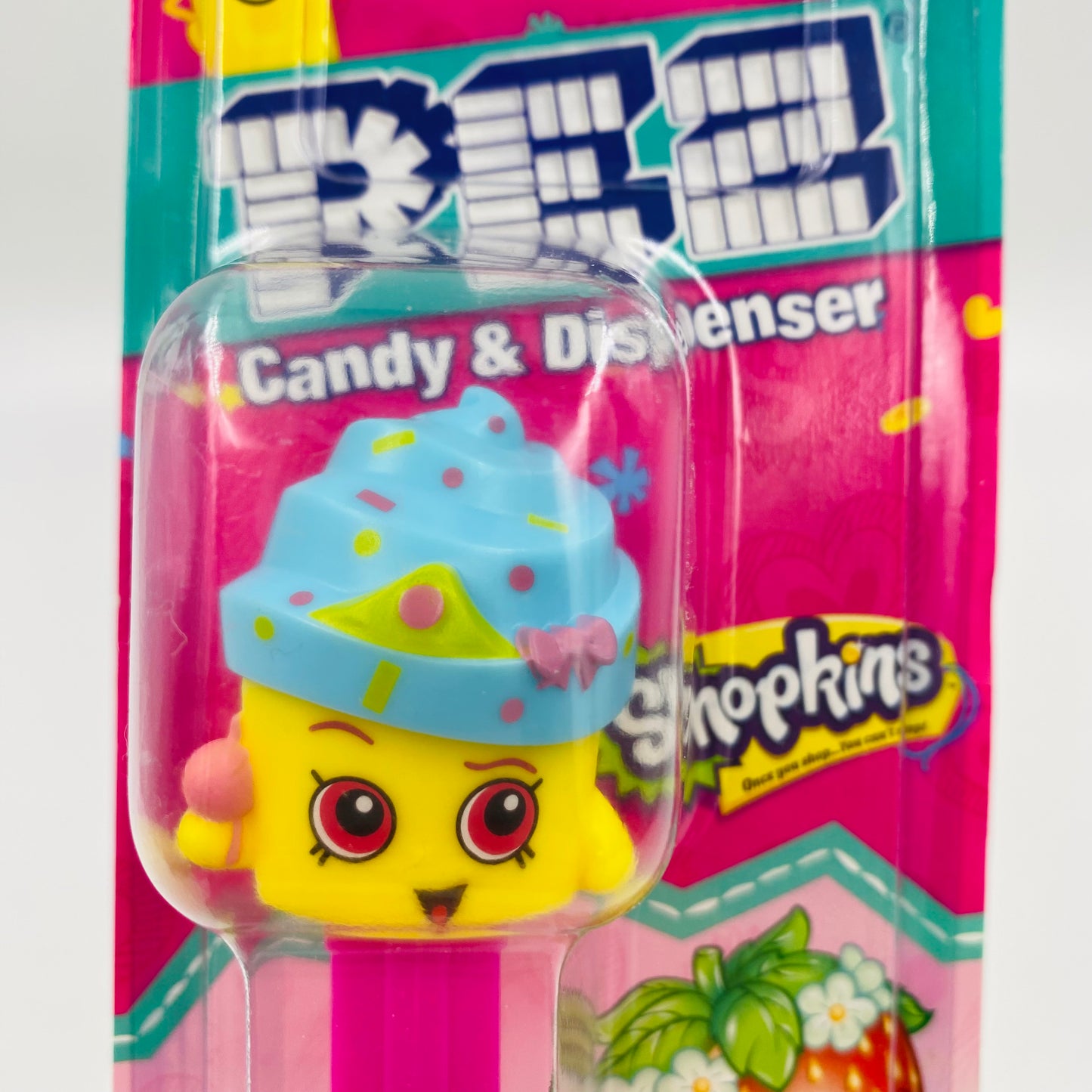 Shopkins Cupcake Queen PEZ dispenser (2018) carded 7.5 China