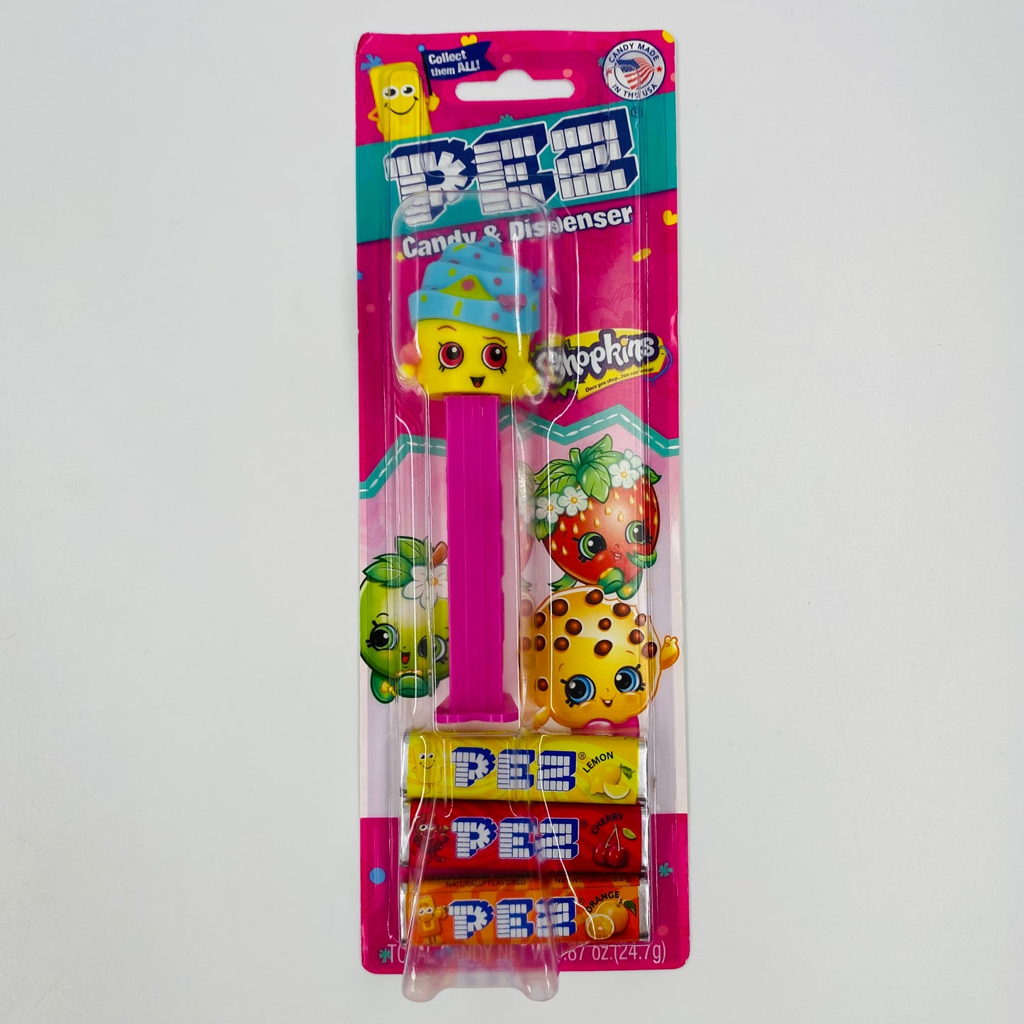 Shopkins Cupcake Queen PEZ dispenser (2018) carded 7.5 China