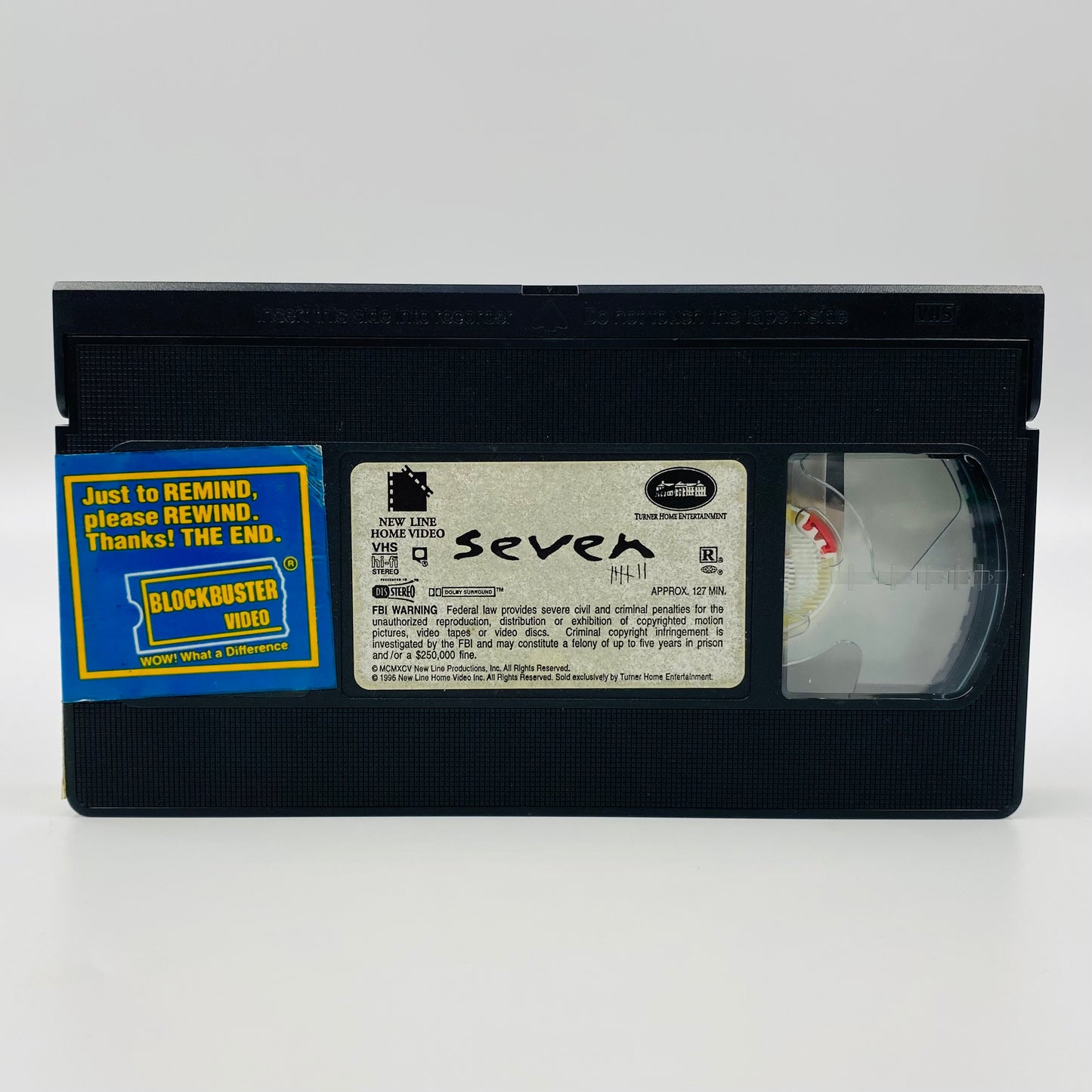 Seven VHS tape (1996) New Line Home Video