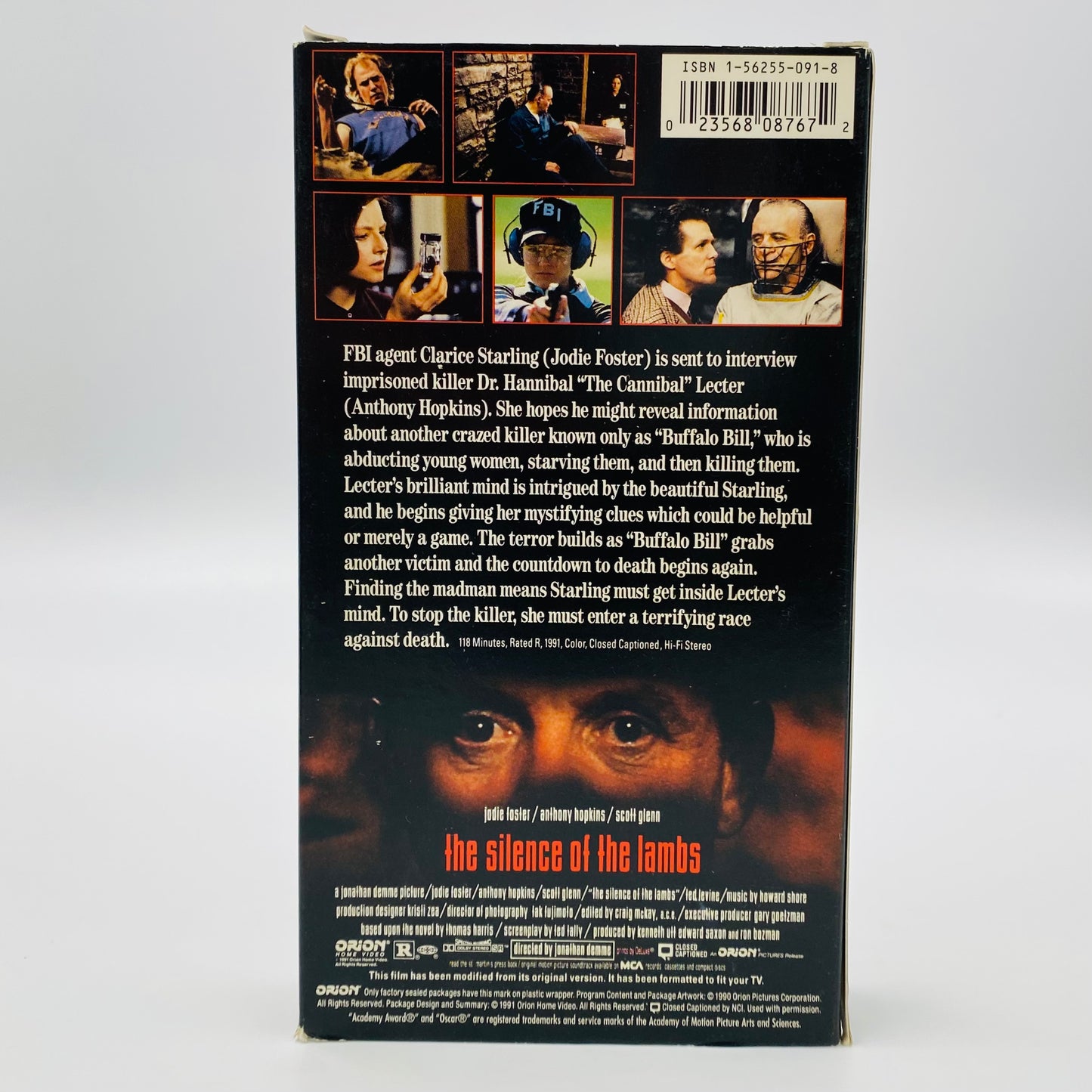 Silence of the Lambs VHS tape (1991) Orion Home Video