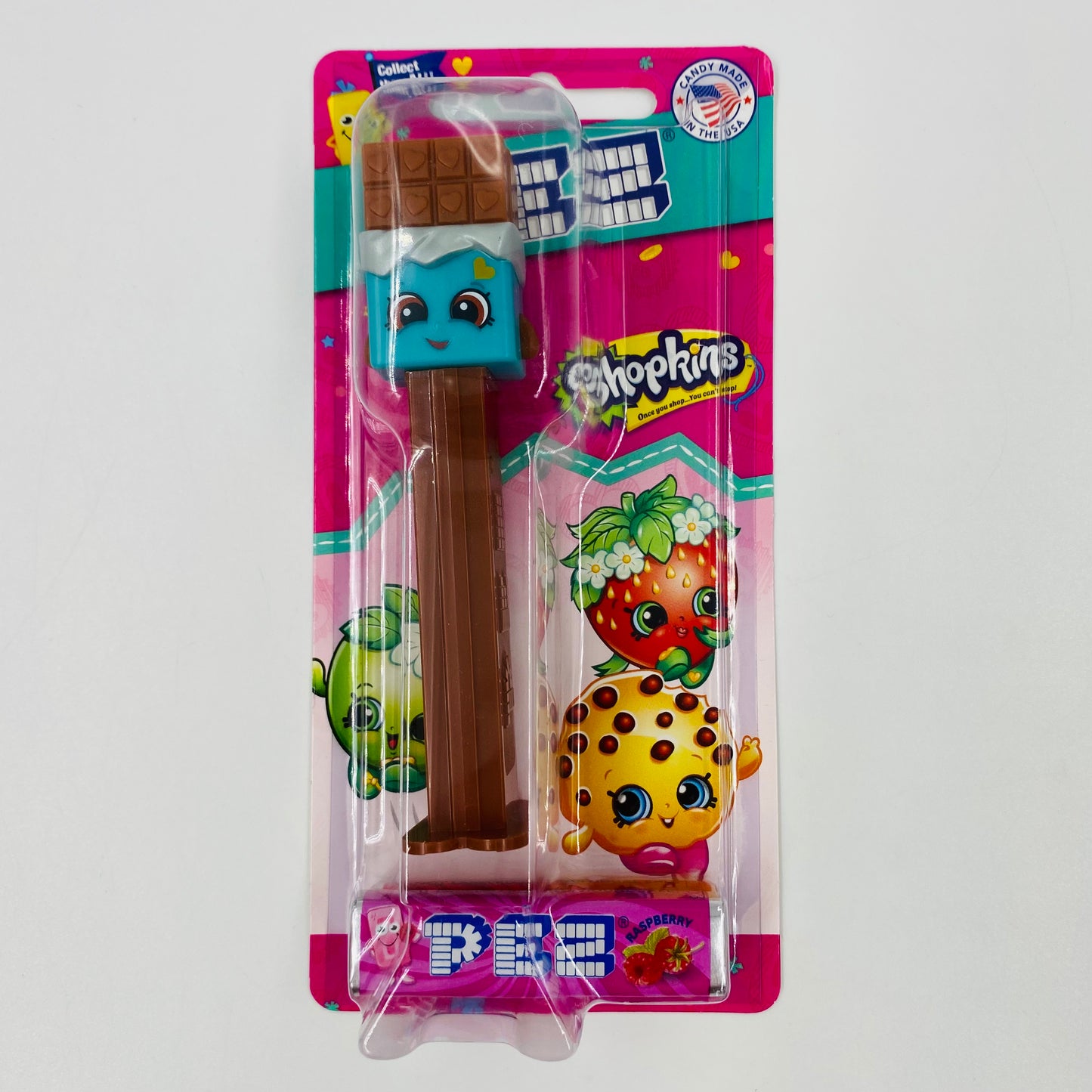 Shopkins Cheeky Chocolate PEZ dispenser (2018) short card 7.5 China
