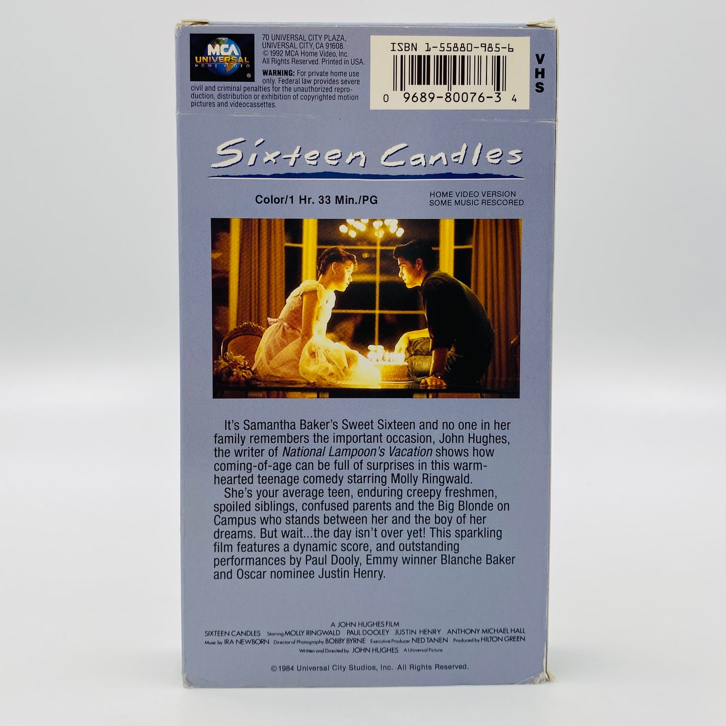 Sixteen Candles VHS tape (1992) MCA/Universal Home Video