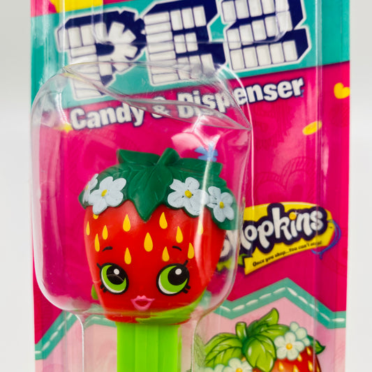 Shopkins Strawberry Kiss PEZ dispenser (2018) carded 7.5 China