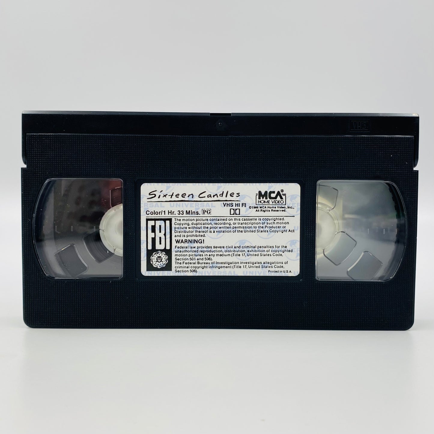 Sixteen Candles VHS tape (1992) MCA/Universal Home Video