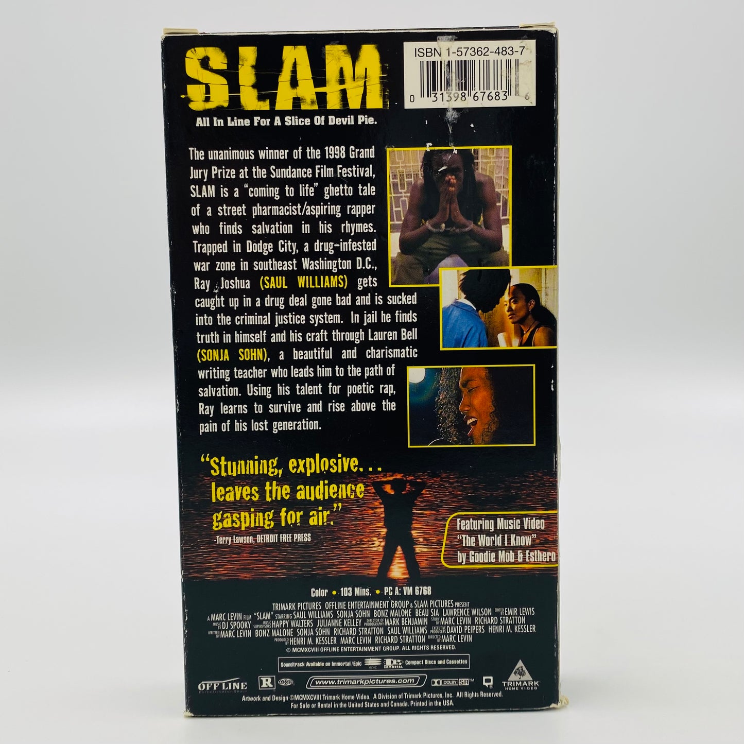 Slam VHS tape (1999) Trimark Home Video