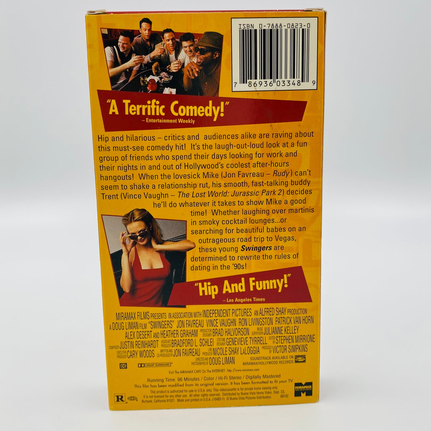 Swingers VHS tape (1997) Miramax Home Entertainment