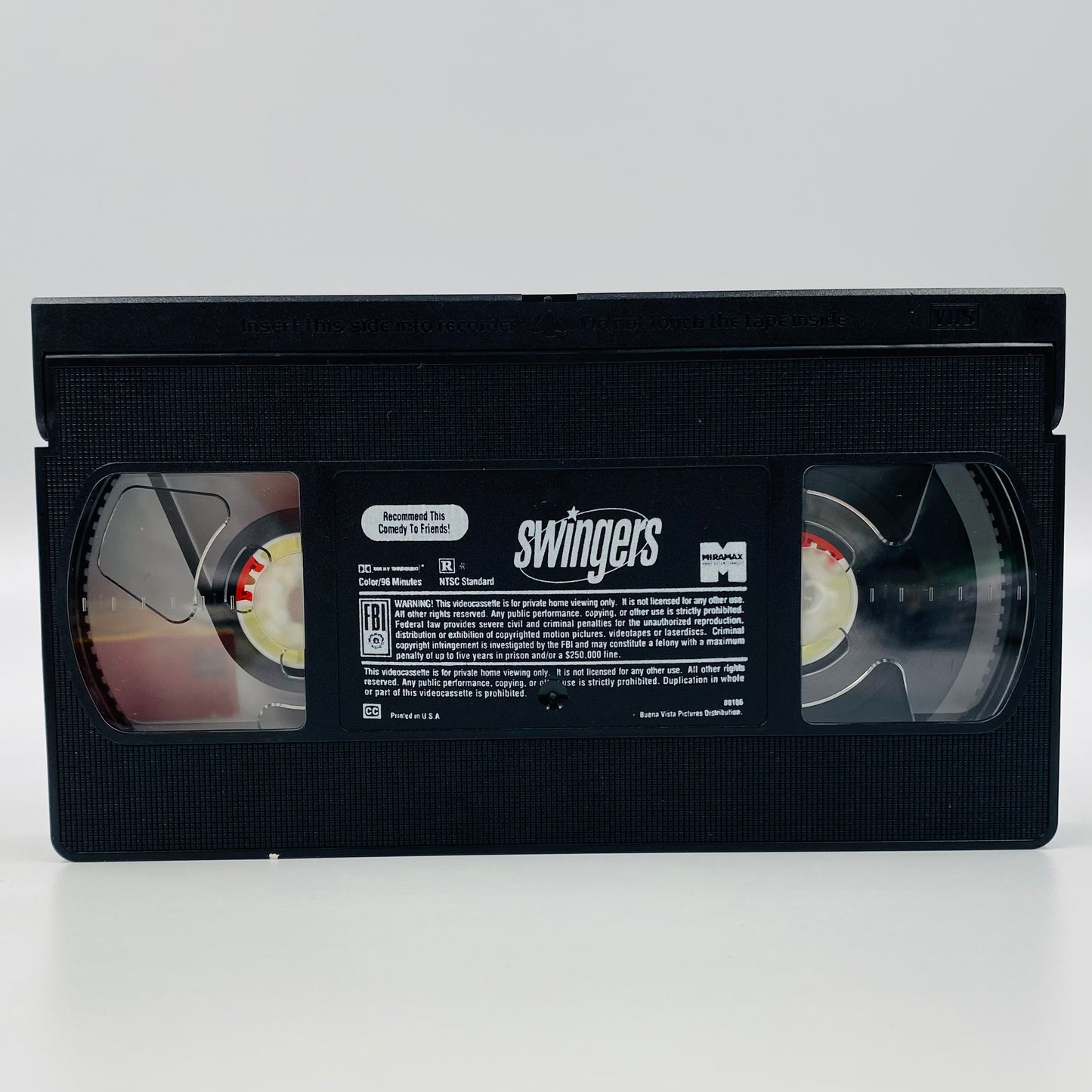 Swingers VHS tape (1997) Miramax Home Entertainment