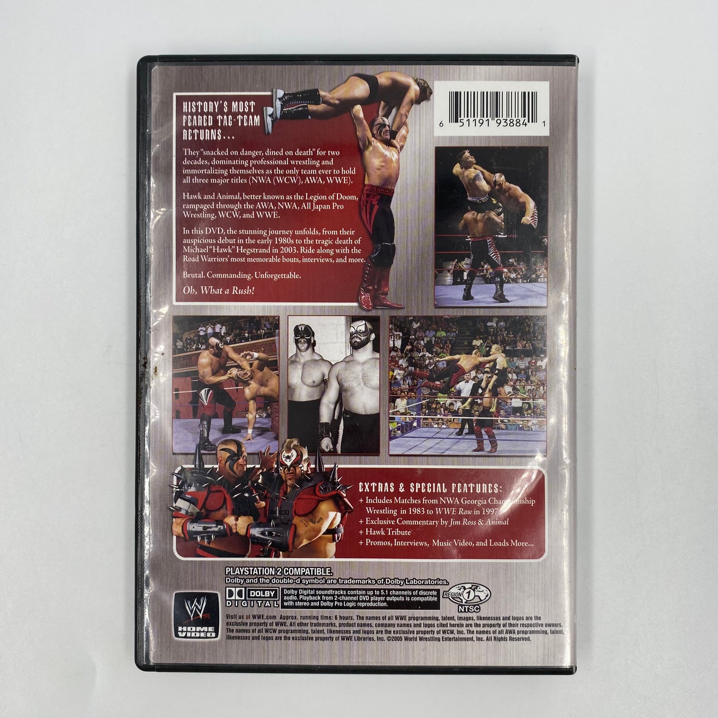 Road Warriors unsealed DVD (2005) WWE Home Video