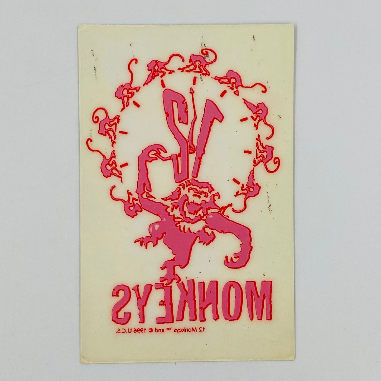 12 Monkeys widescreen edition VHS tape with window decal/sticker (1997) Universal