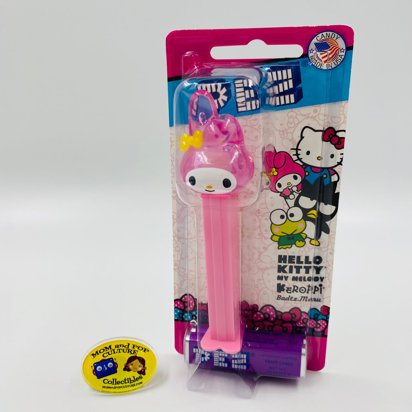 Hello Kitty Crystal My Melody PEZ dispenser (2007) short card 7.5 Hungary