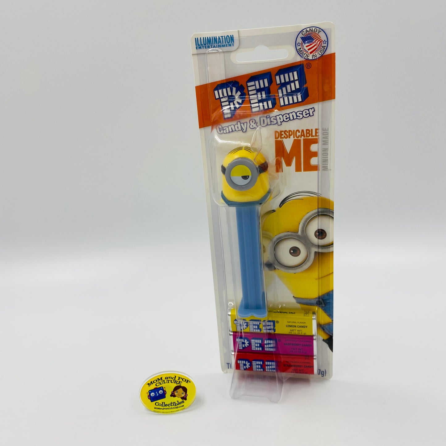 Despicable Me Minion Stuart PEZ dispenser (2015) carded 5.9 China