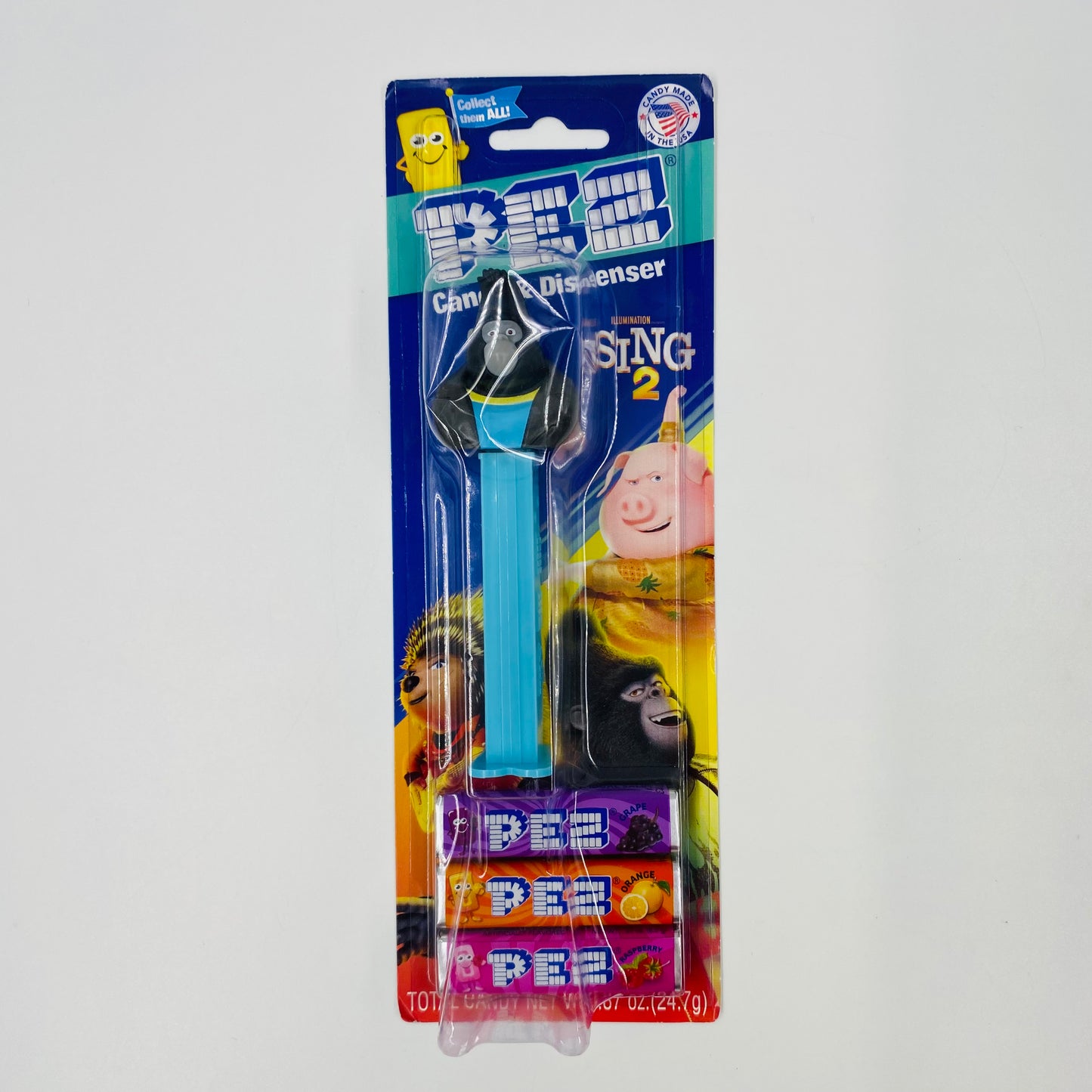 Sing 2 Johnny PEZ dispenser (2021) carded 7.5 China