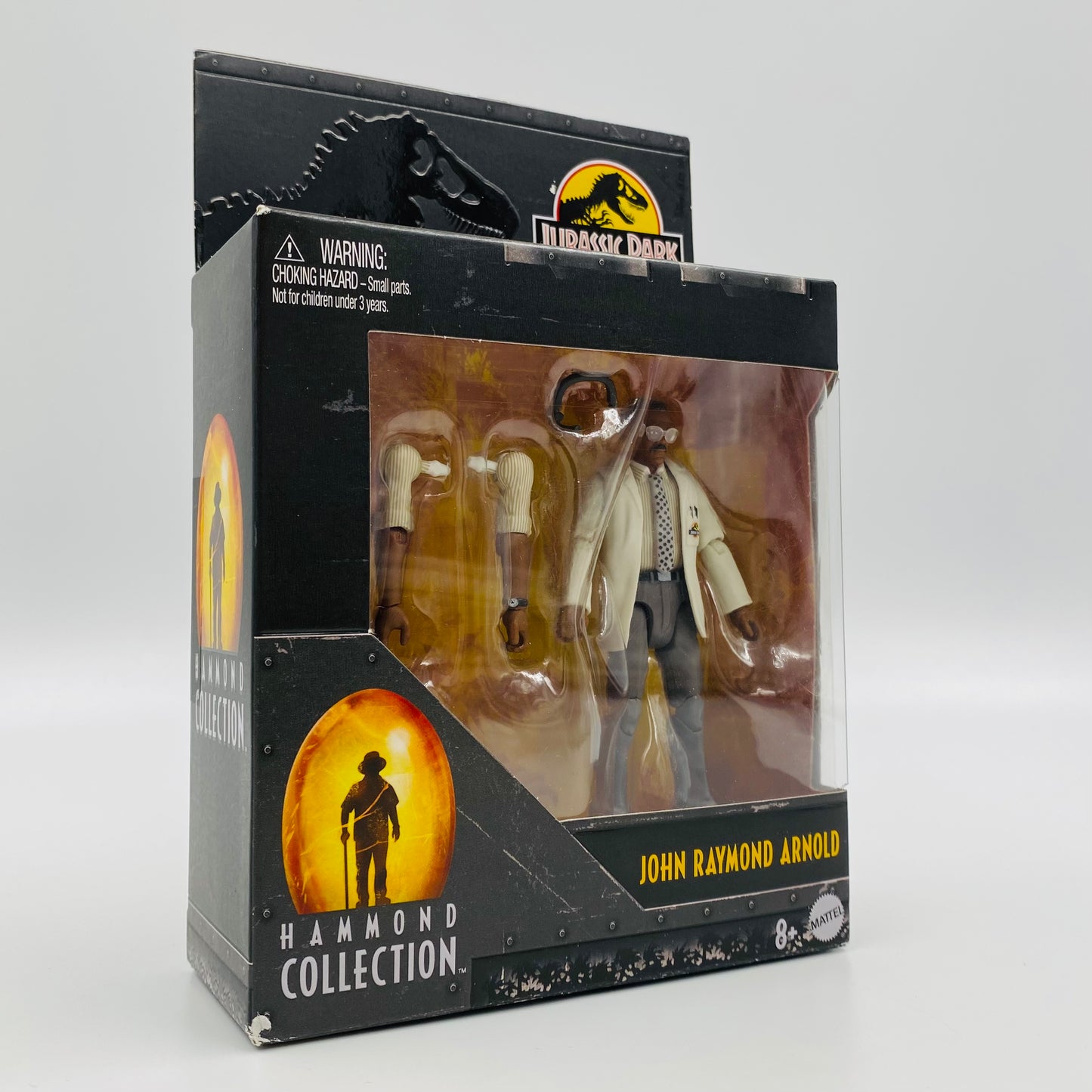 Jurassic World Hammond Collection John Raymond Arnold boxed 3.75” action figure (2022) Mattel