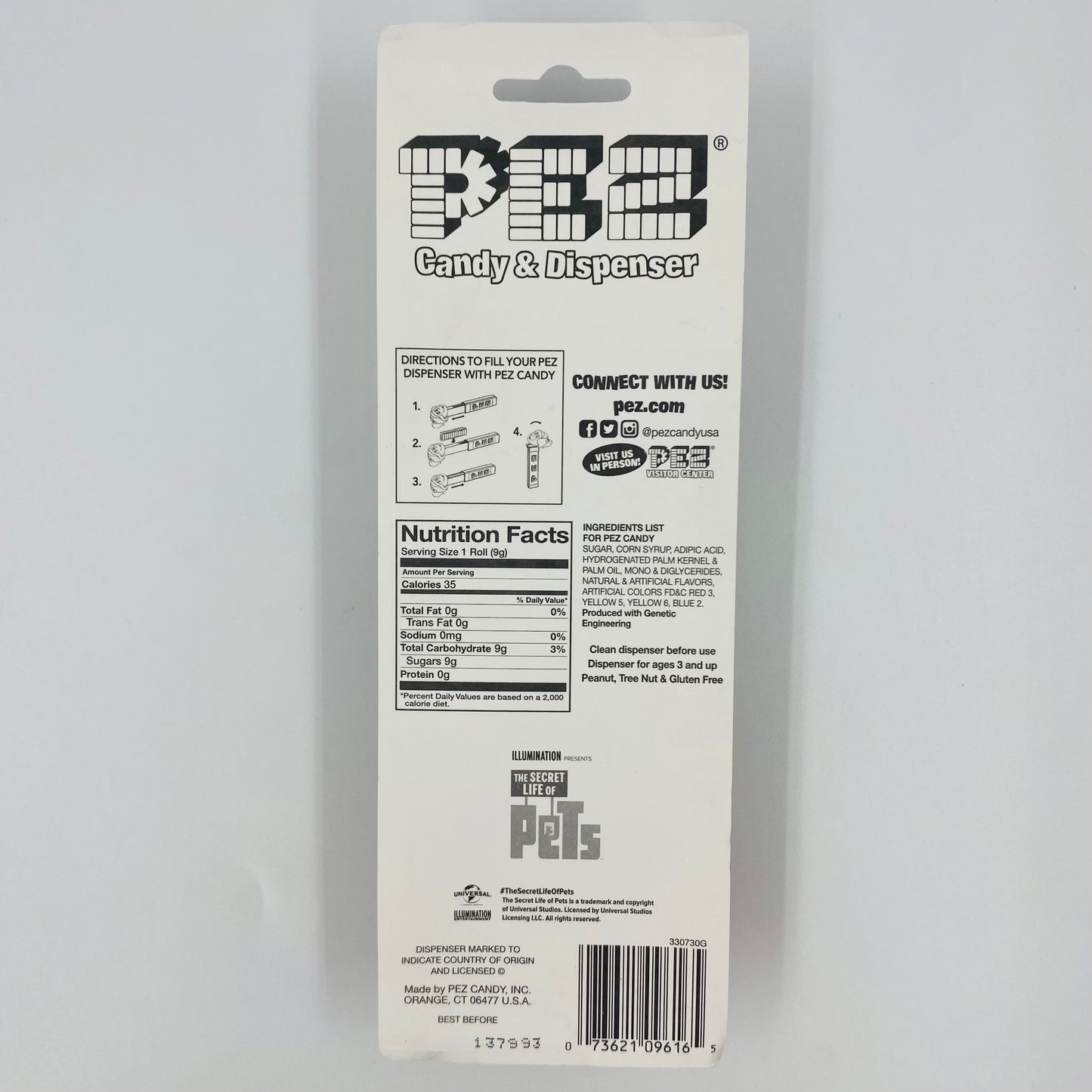 Secret Life of Pets Chloe PEZ dispenser (2016) carded 7.5 Hungary