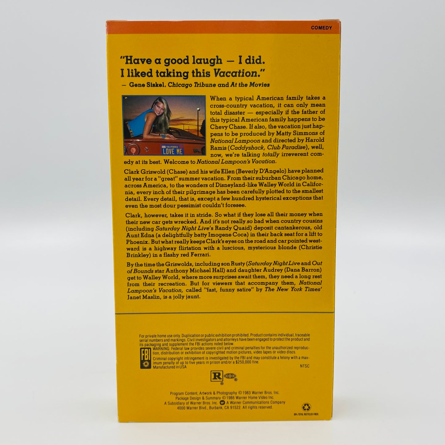 Vacation, European Vacation & Christmas Vacation VHS tape box set (1991) Warner Home Video