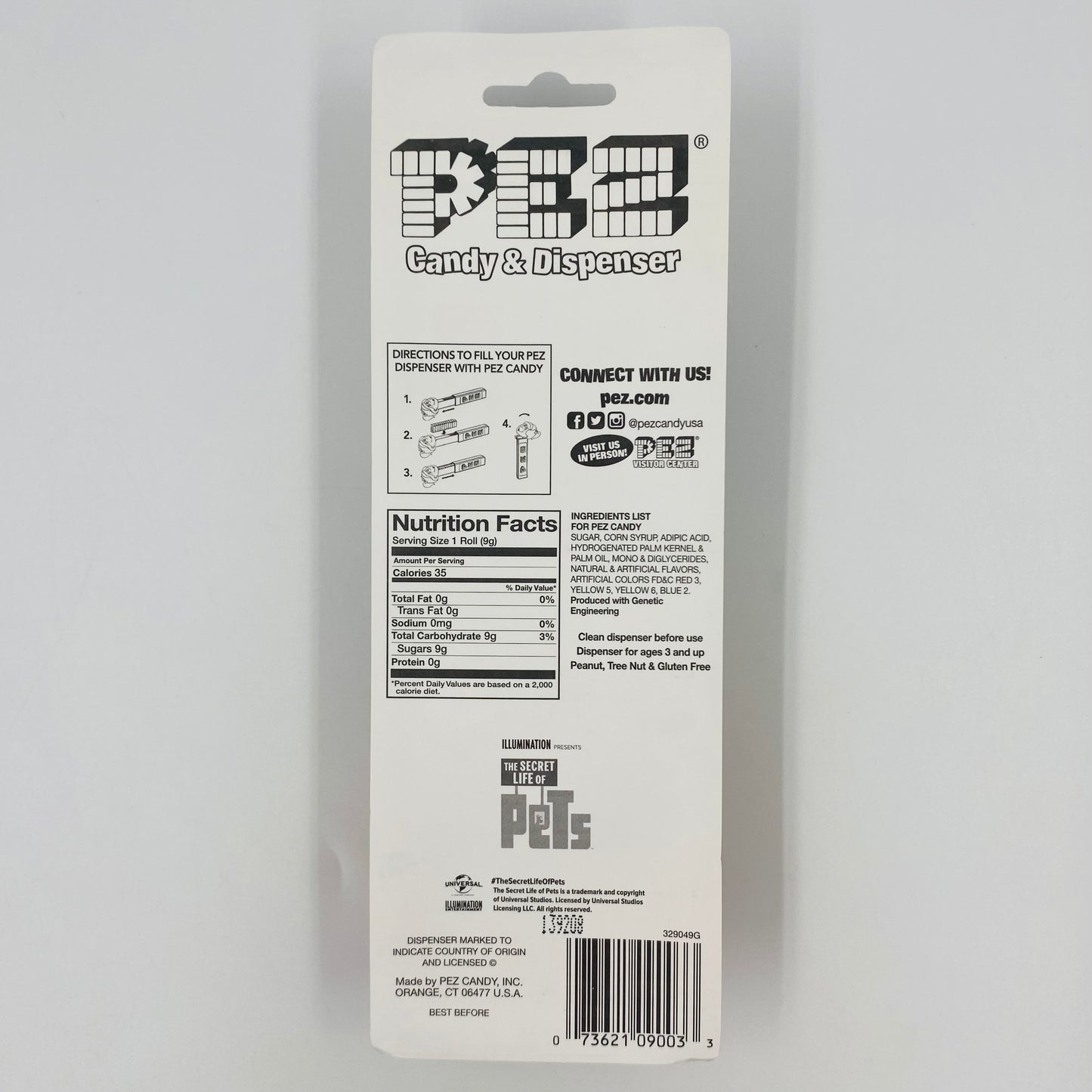 Secret Life of Pets Duke PEZ dispenser (2016) carded 7.5 China