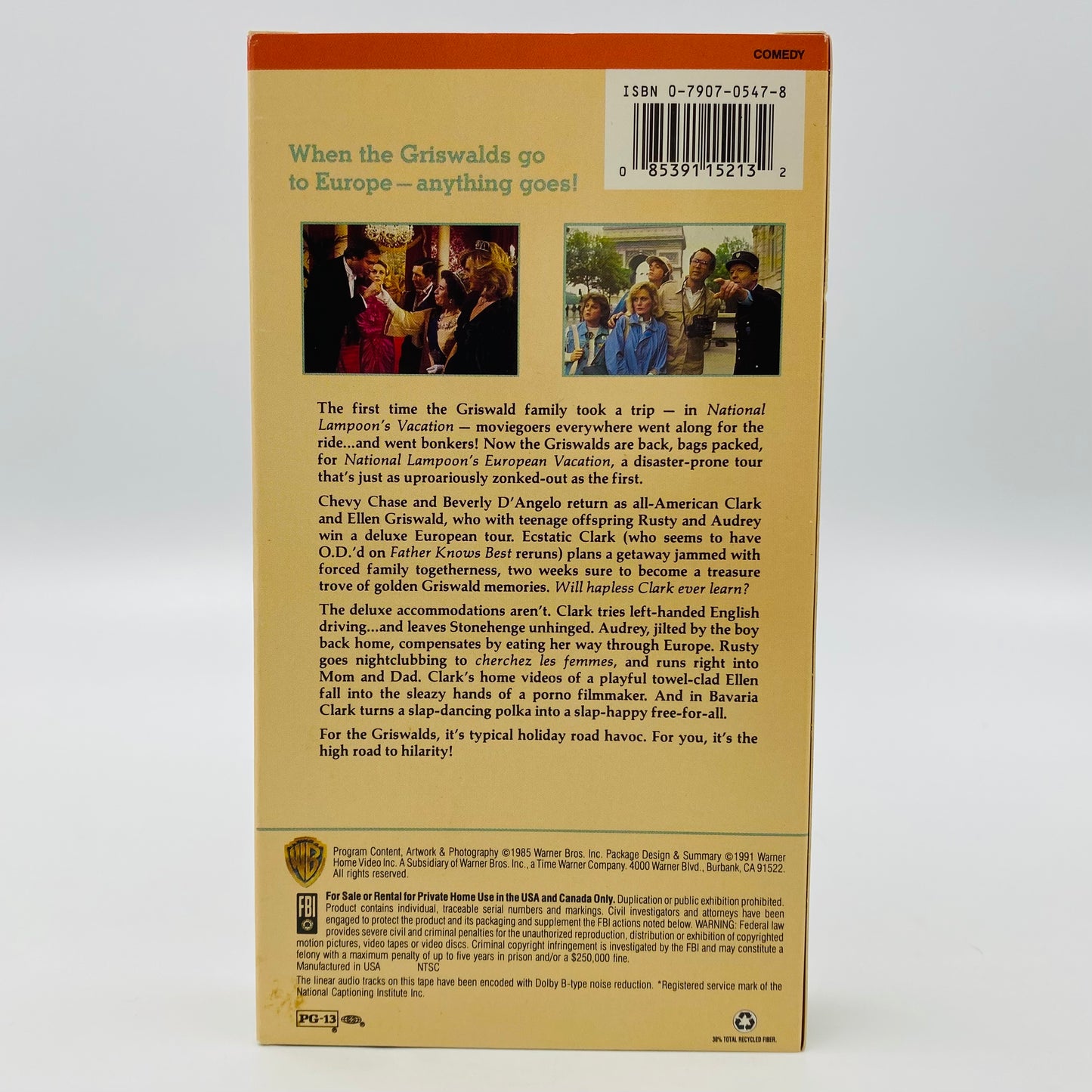 Vacation, European Vacation & Christmas Vacation VHS tape box set (1991) Warner Home Video