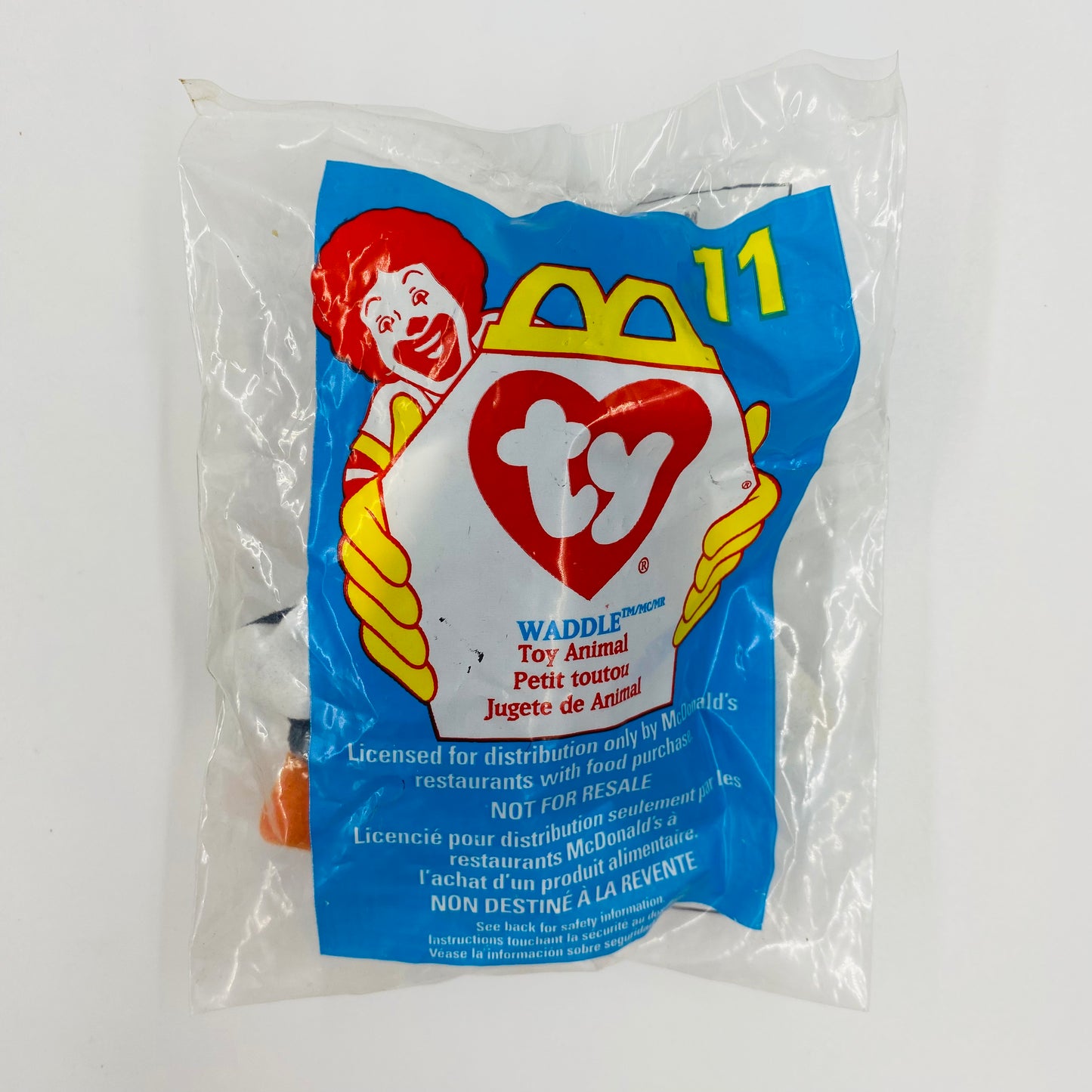 Teenie Beanie Babies complete set of 12 McDonald's Happy Meal bean bag plush toy animals (1998) bagged