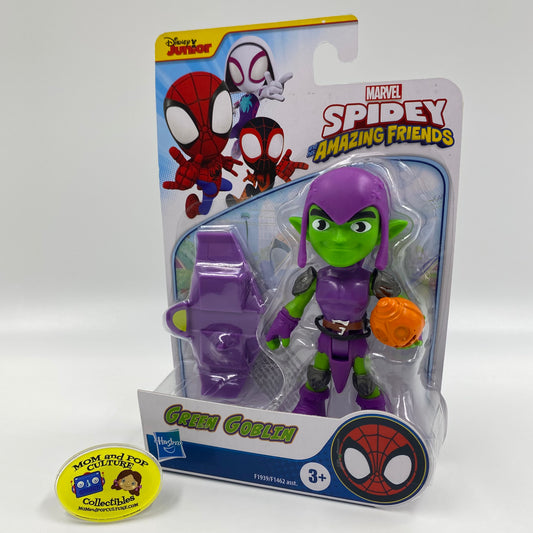 Spidey and his Amazing Friends Green Goblin carded 4” action figure (2021) Hasbro