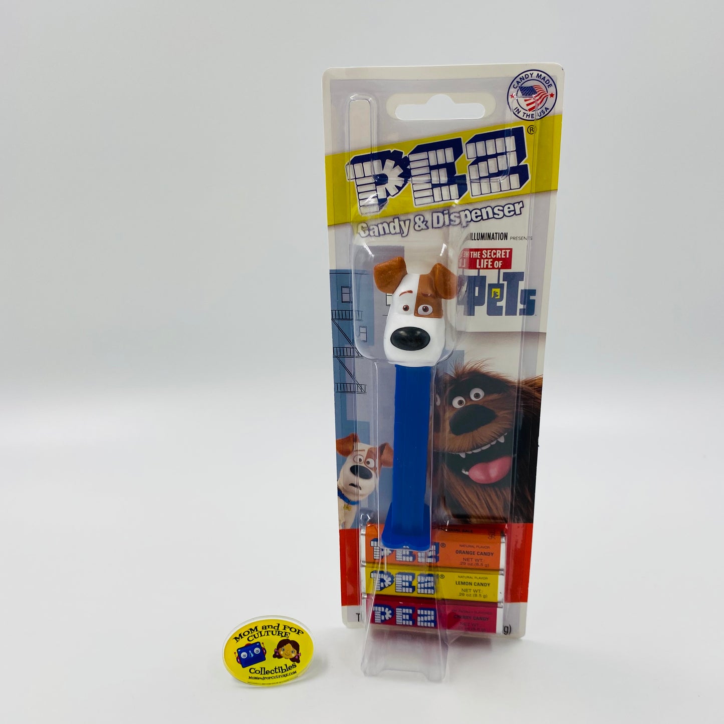 Secret Life of Pets Max PEZ dispenser (2016) carded 7.5 Hungary