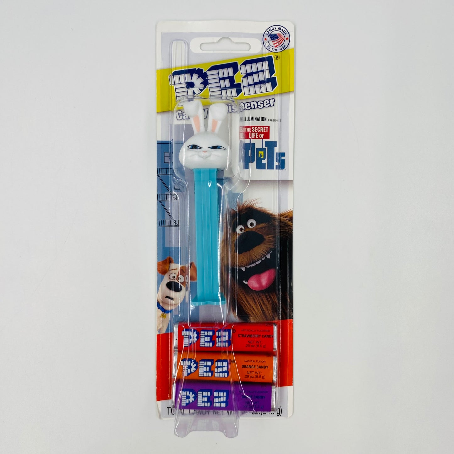 Secret Life of Pets Snowball PEZ dispenser (2016) carded 7.5 China