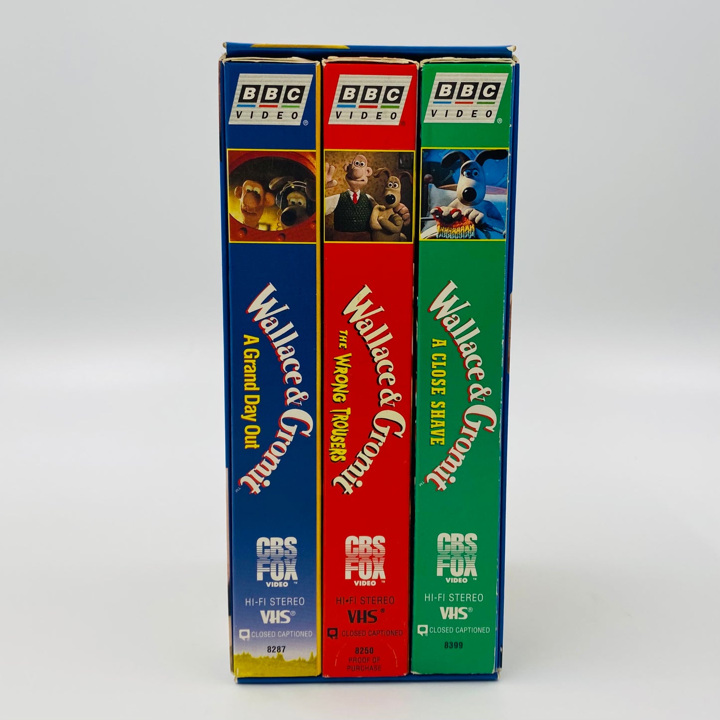 Wallace & Gromit VHS tape box set (1996) BBC Video & CBS/Fox Video