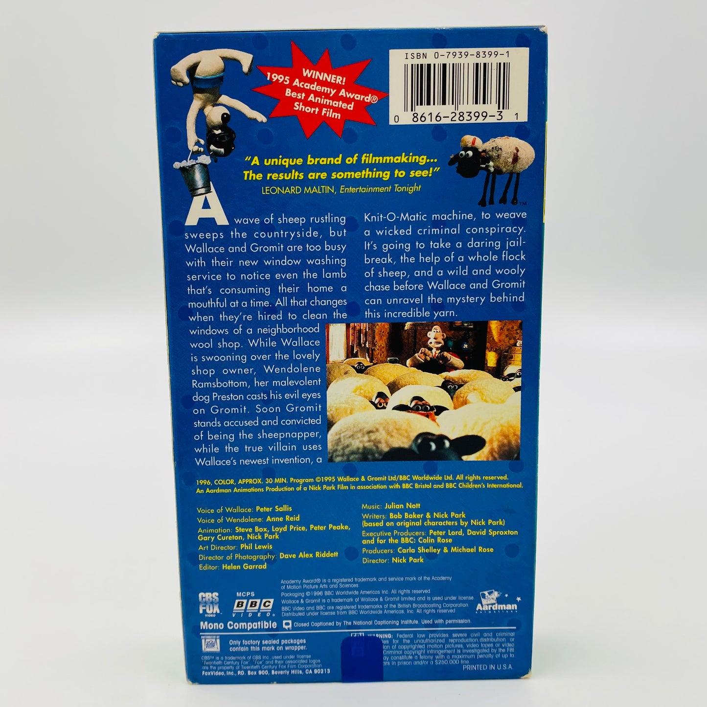 Wallace & Gromit VHS tape box set (1996) BBC Video & CBS/Fox Video