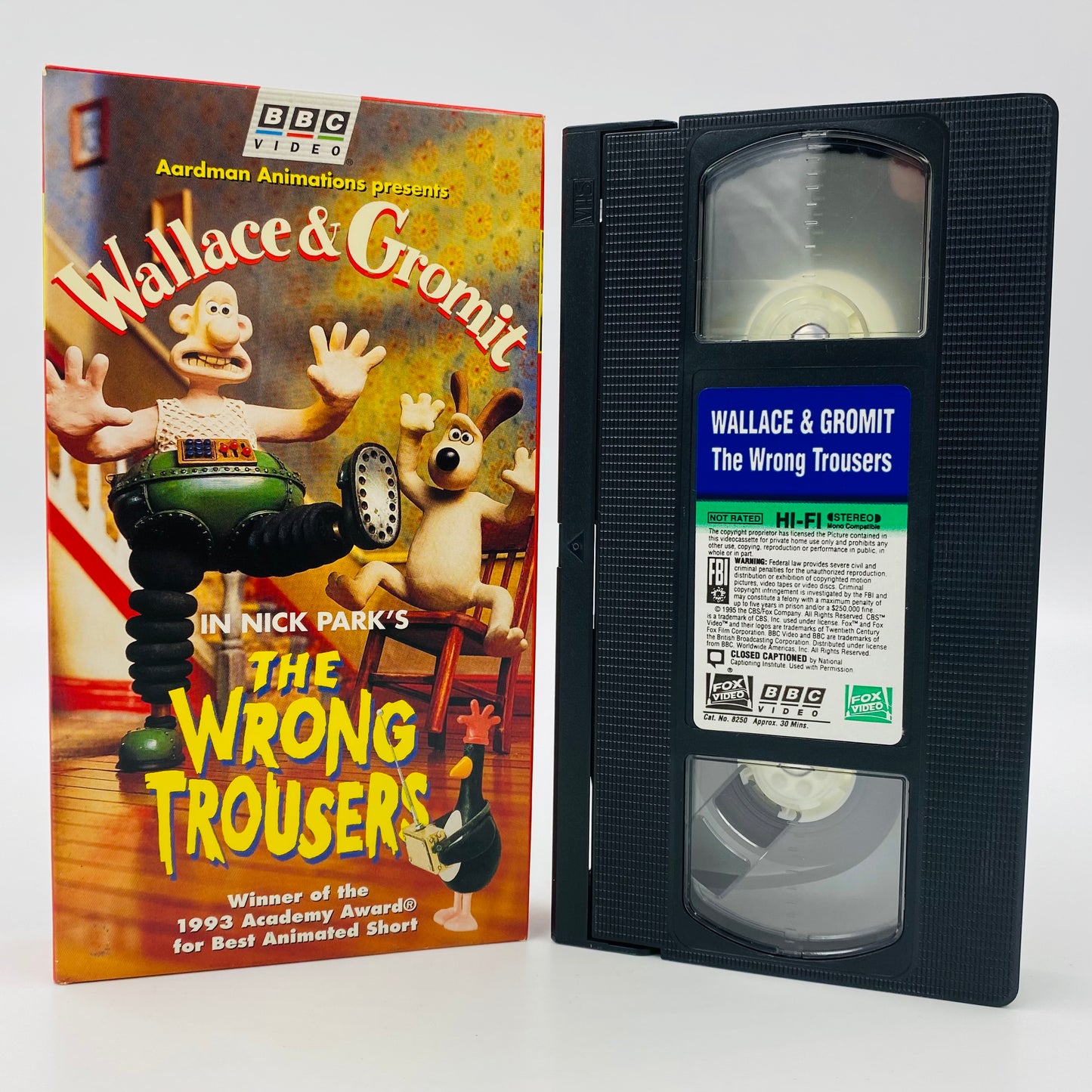 Wallace & Gromit VHS tape box set (1996) BBC Video & CBS/Fox Video