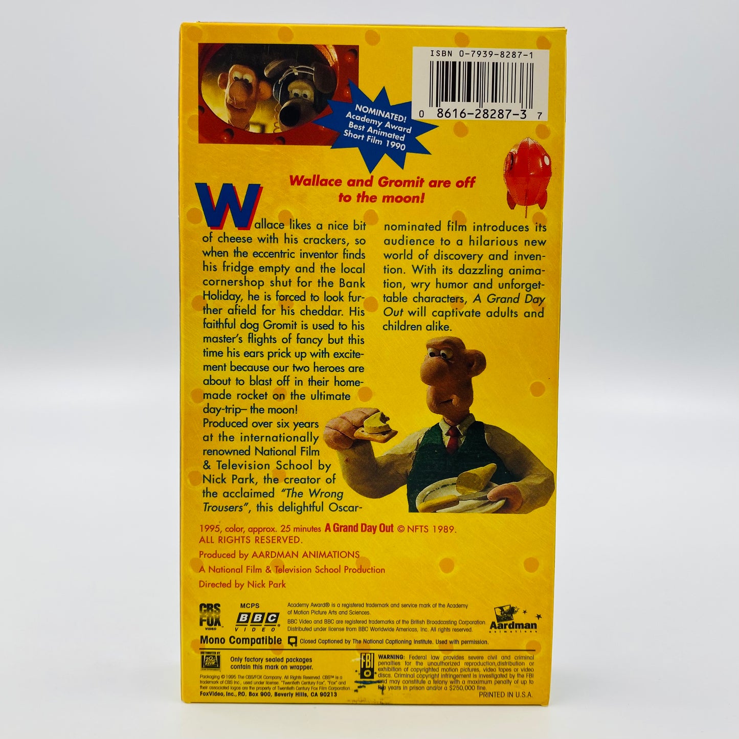 Wallace & Gromit VHS tape box set (1996) BBC Video & CBS/Fox Video