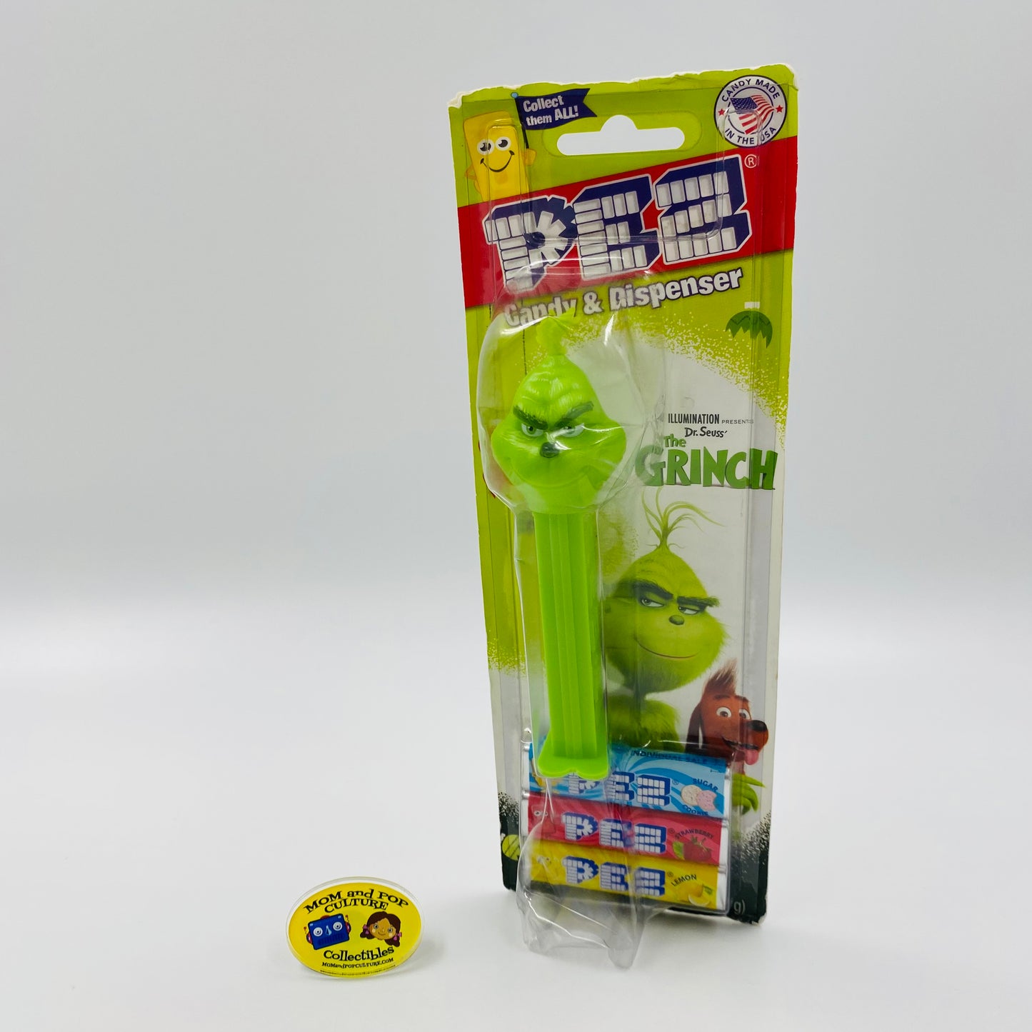 The Grinch PEZ dispenser (2018) carded 7.5 China
