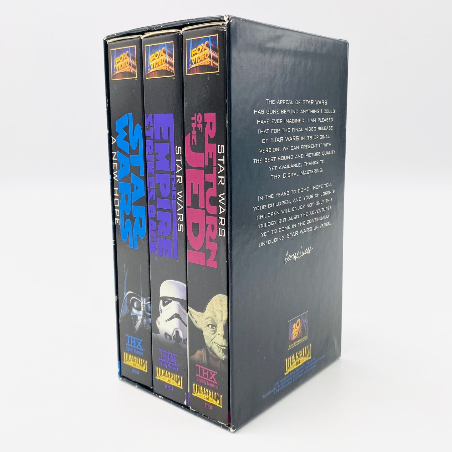 Star Wars Trilogy VHS tape box set (1995) 20th Century Fox Home Entertainment