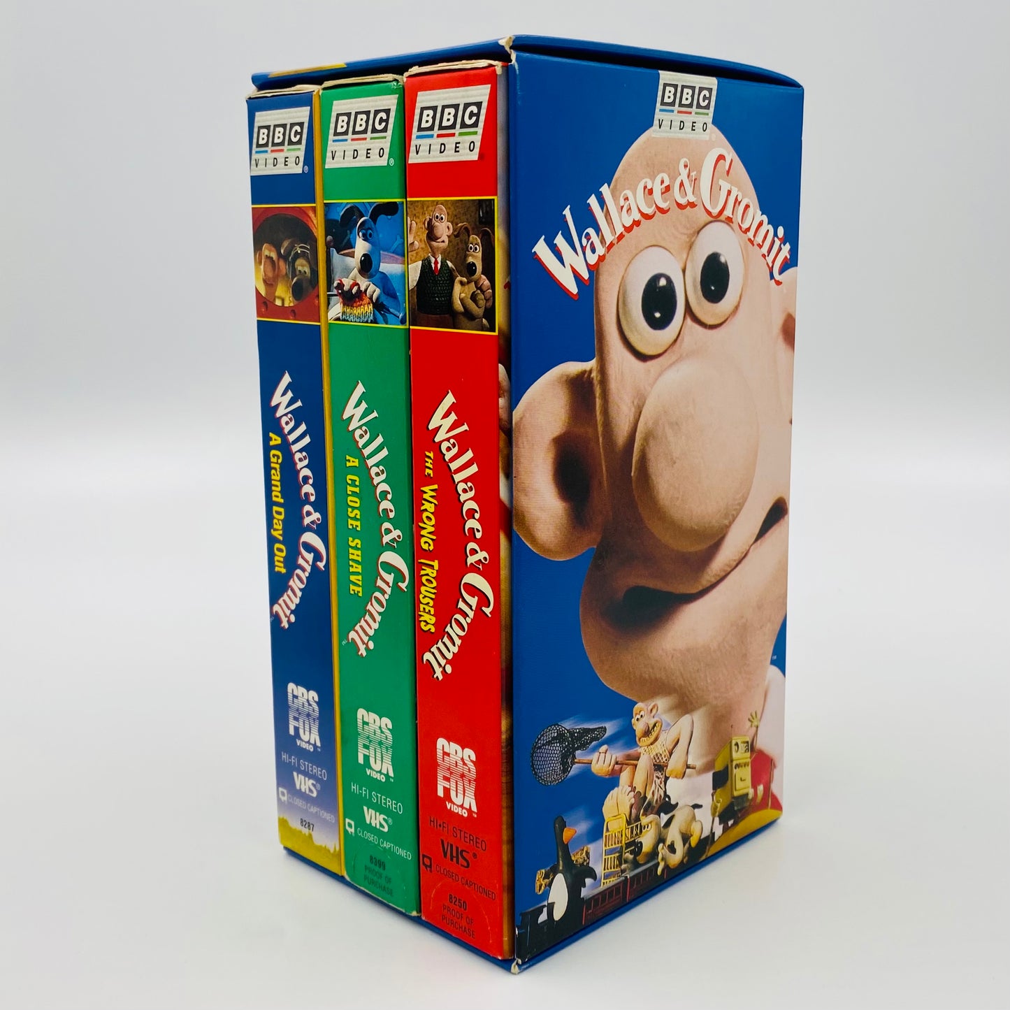 Wallace & Gromit VHS tape box set (1996) BBC Video & CBS/Fox Video