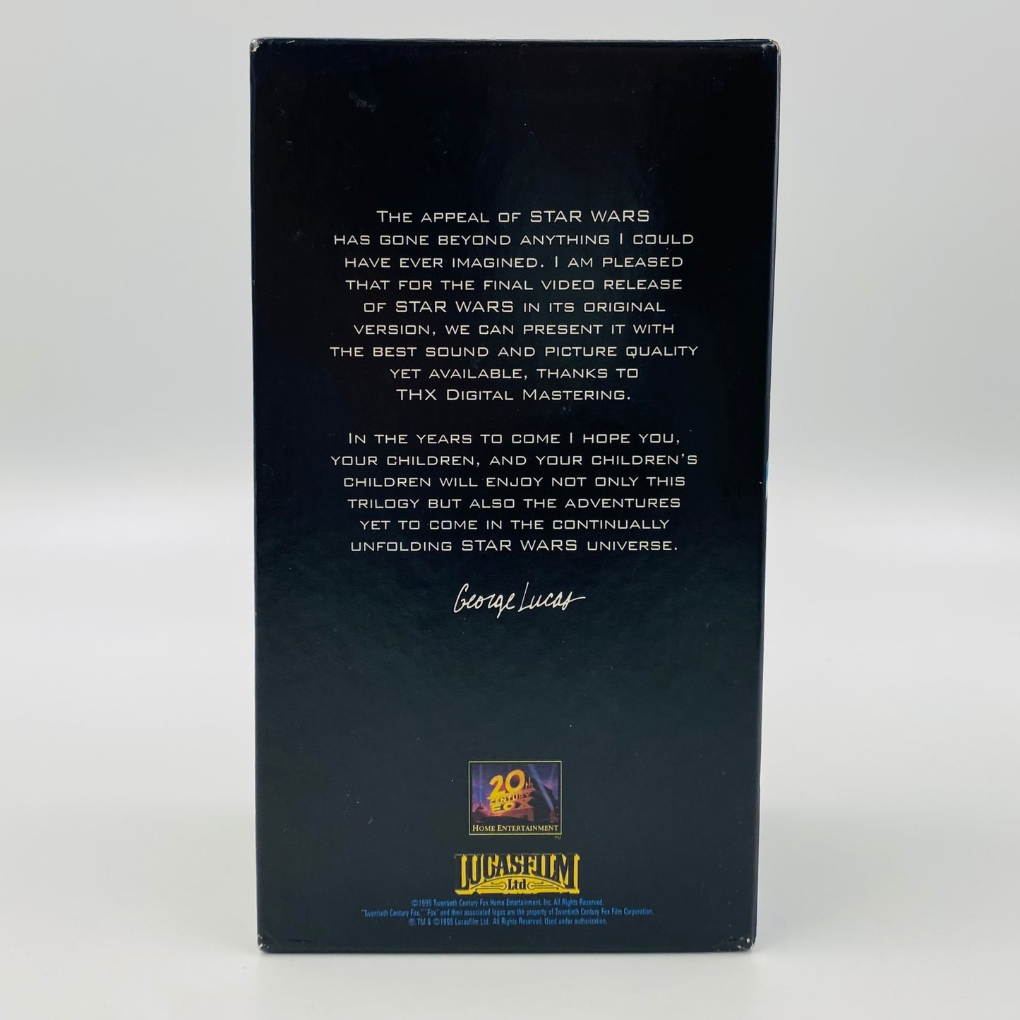 Star Wars Trilogy VHS tape box set (1995) 20th Century Fox Home Entertainment