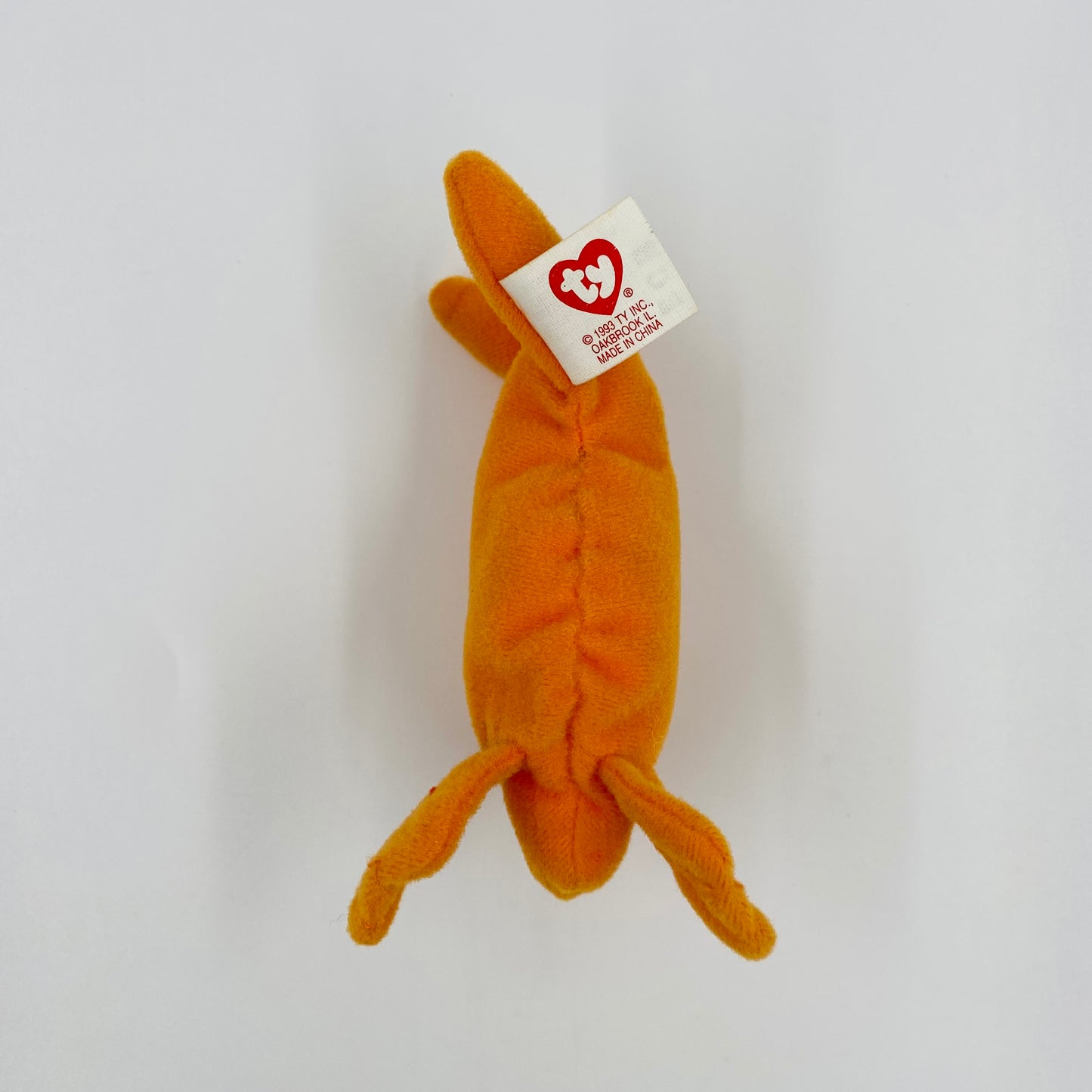 Teenie Beanie Babies Goldie the Goldfish McDonald's Happy Meal bean bag plush toy animal (1997) loose no tag