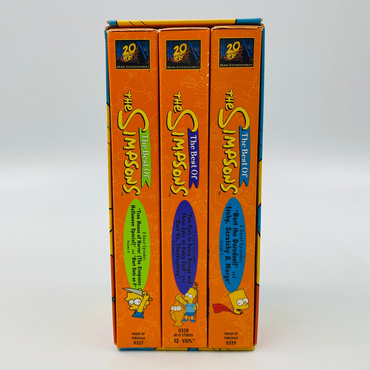 The Best of the Simpsons volumes 4, 5 and 6 VHS tape box set (1997) 20th Century Fox Home Entertainment