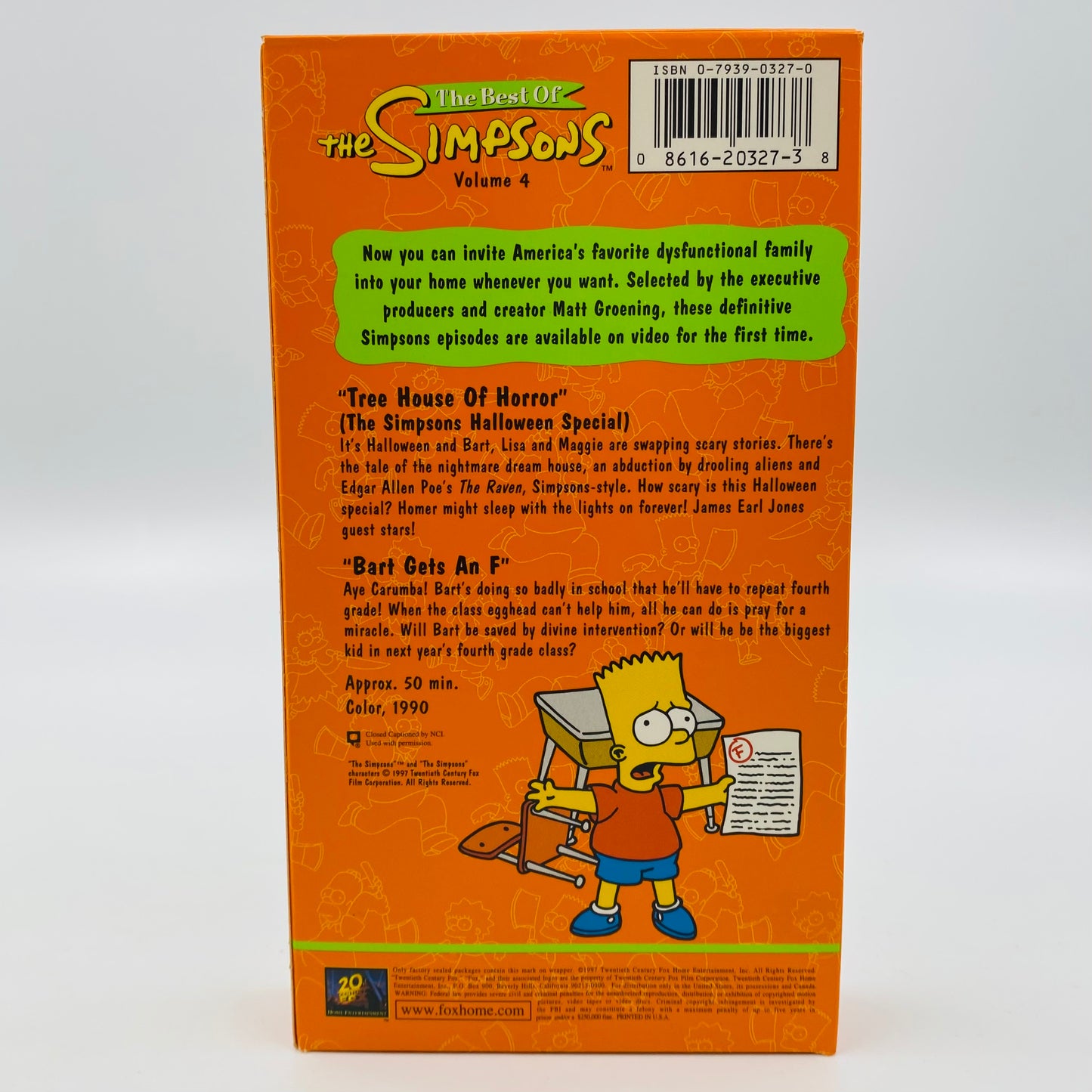 The Best of the Simpsons volumes 4, 5 and 6 VHS tape box set (1997) 20th Century Fox Home Entertainment