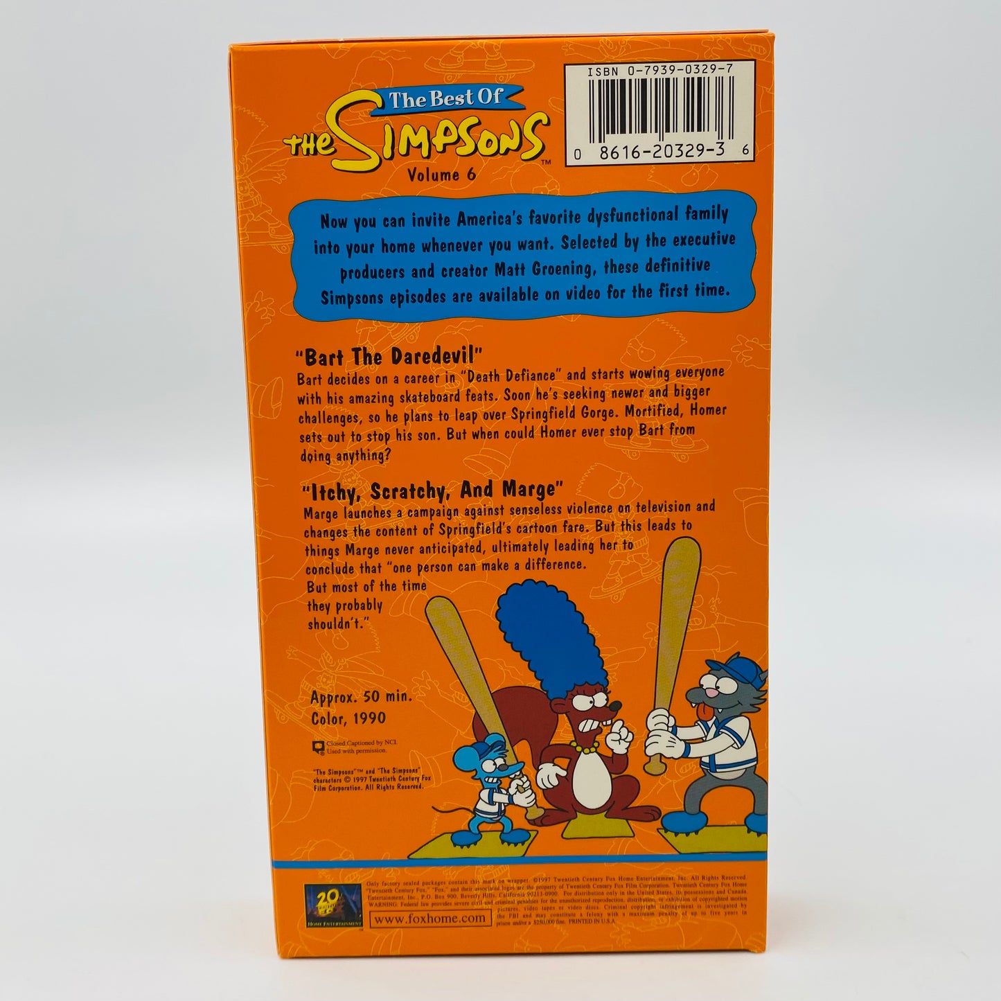 The Best of the Simpsons volumes 4, 5 and 6 VHS tape box set (1997) 20th Century Fox Home Entertainment