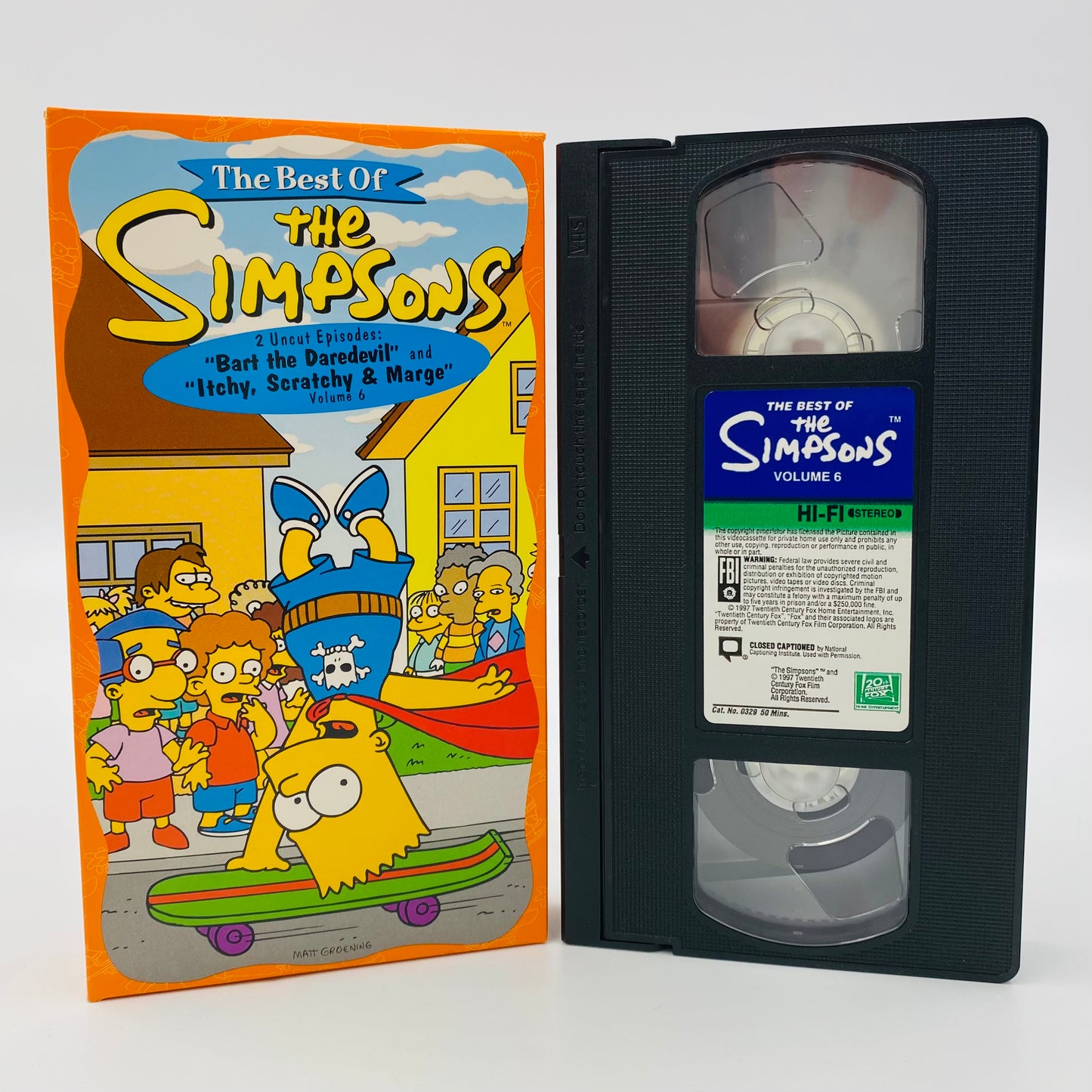 The Best of the Simpsons volumes 4, 5 and 6 VHS tape box set (1997) 20th Century Fox Home Entertainment