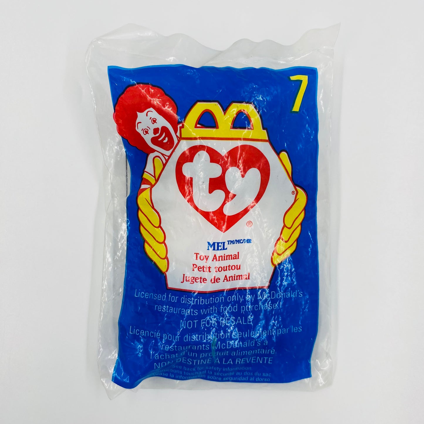 Teenie Beanie Babies Mel the Koala McDonald's Happy Meal bean bag plush toy animal (1998) bagged