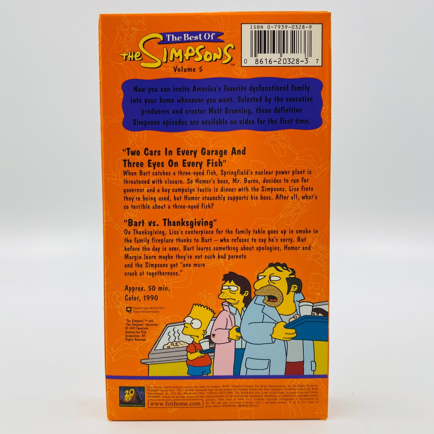The Best of the Simpsons volumes 4, 5 and 6 VHS tape box set (1997) 20th Century Fox Home Entertainment