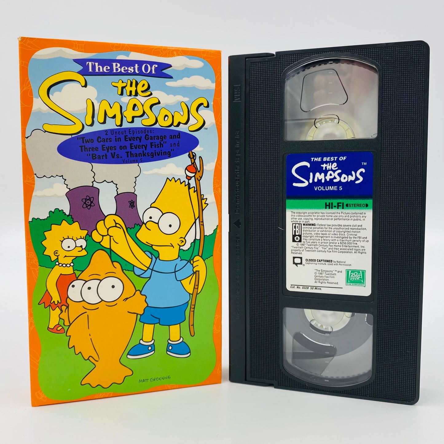 The Best of the Simpsons volumes 4, 5 and 6 VHS tape box set (1997) 20th Century Fox Home Entertainment
