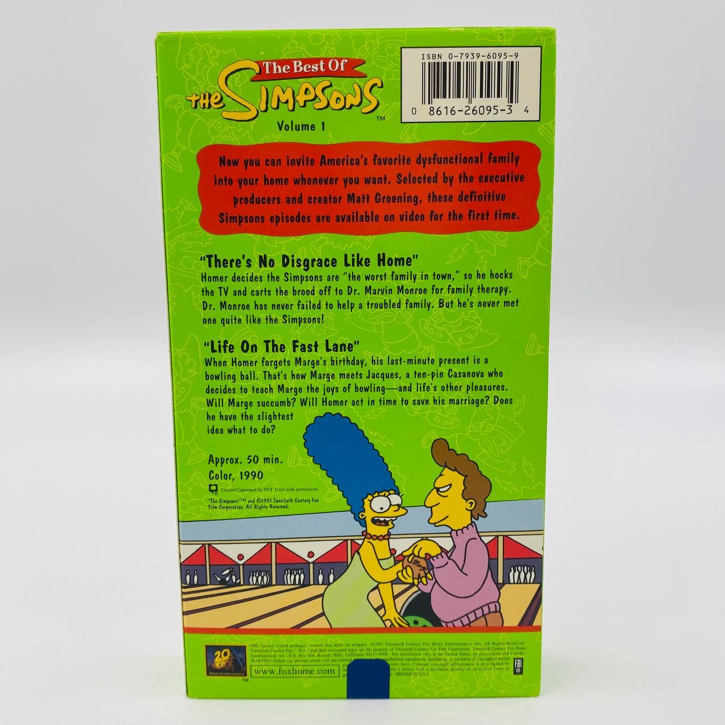 The Best of the Simpsons volumes 1, 2 and 3 VHS tape box set (1997) 20th Century Fox Home Entertainment