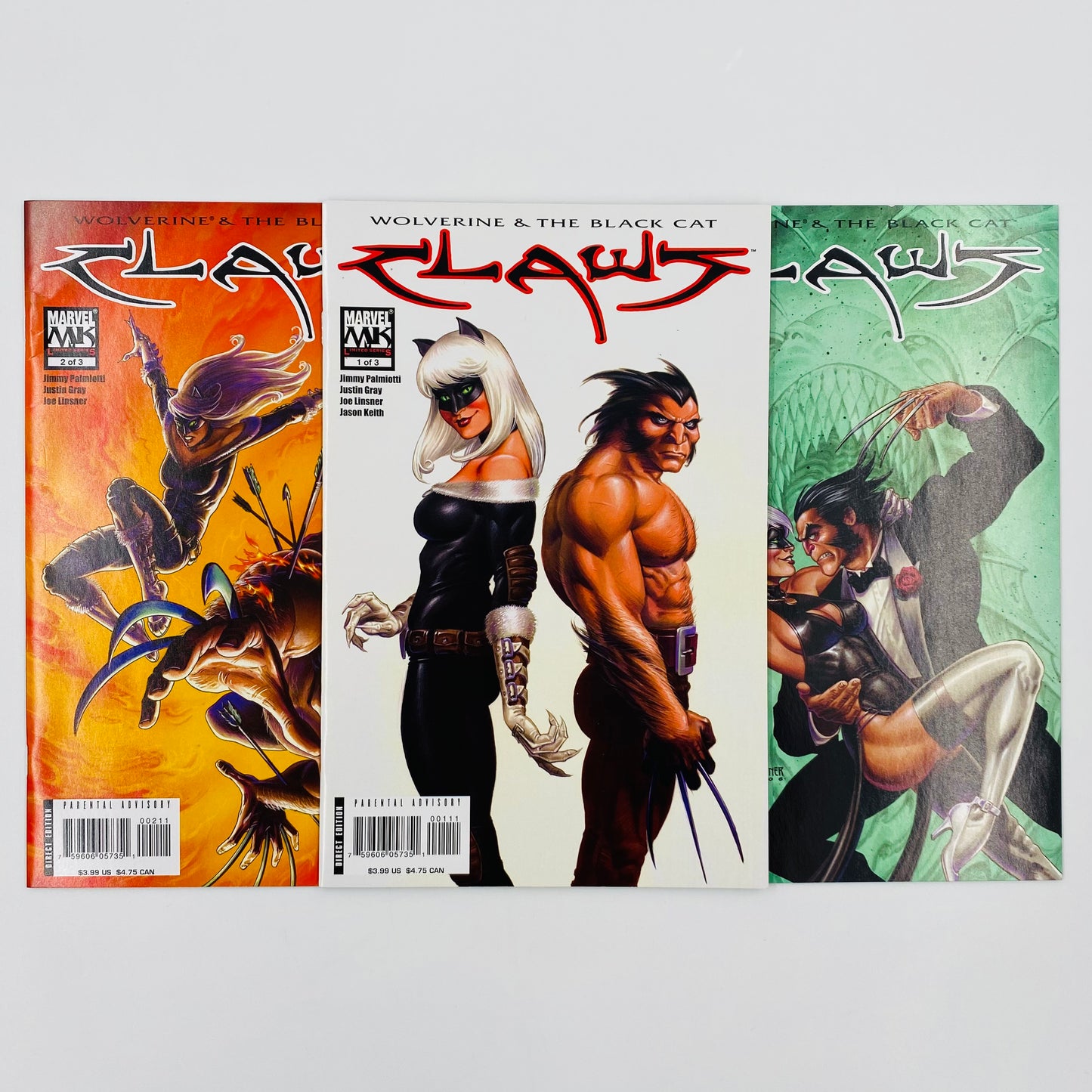 Claws starring Wolverine & Black Cat #1-3 (2006) Marvel Knights